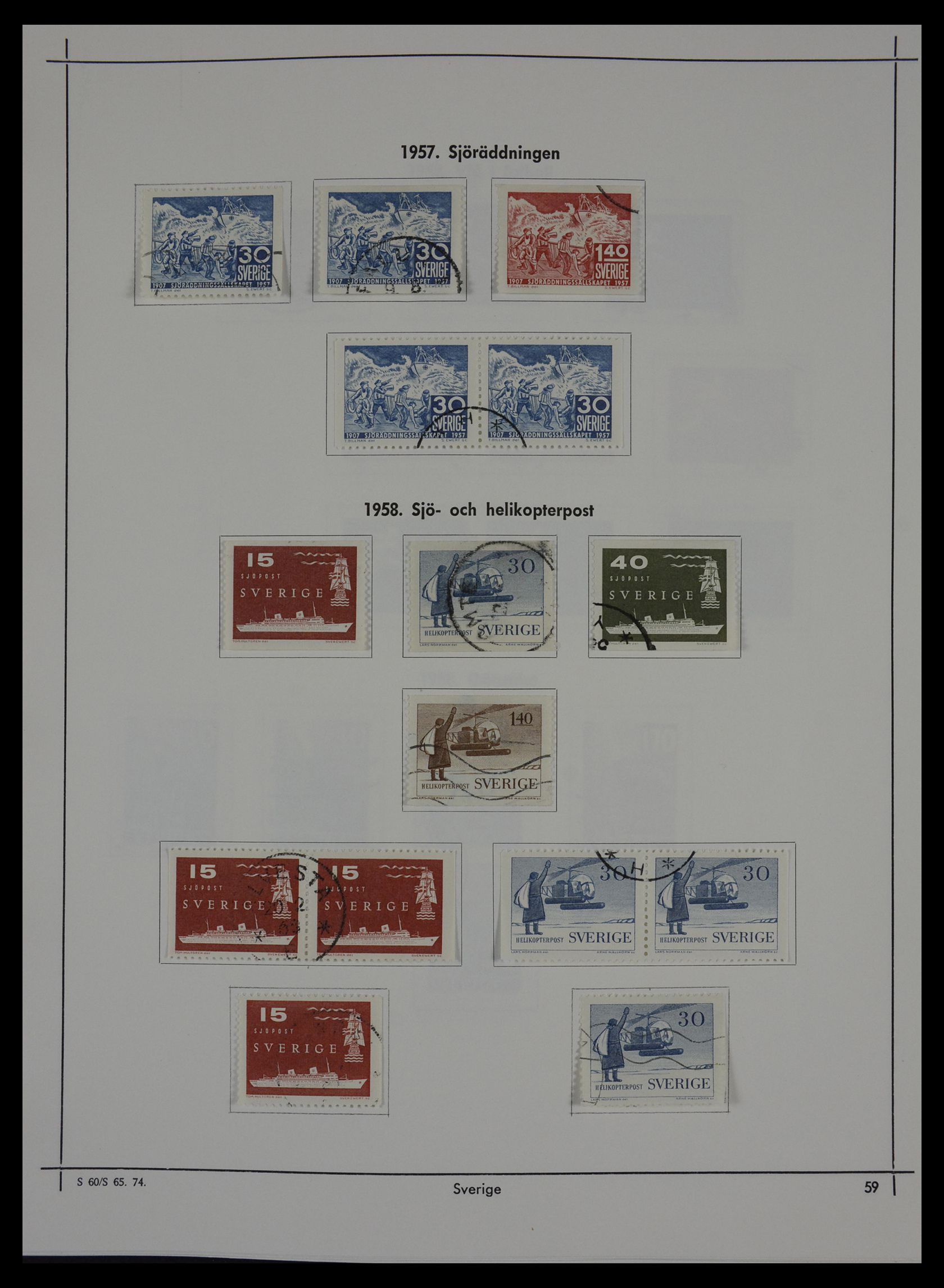 27380 057 - 27380 Sweden 1858-1976.