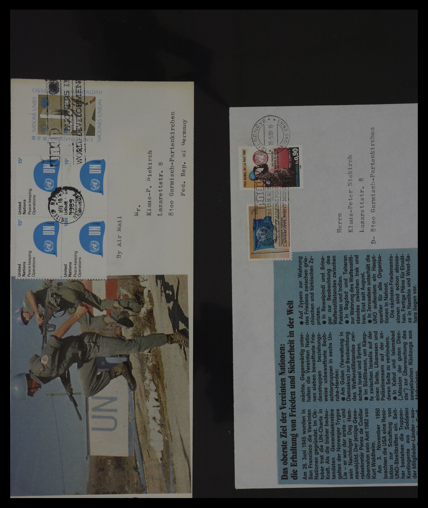 27382 025 - 27382 Verenigde Naties 1957-2003 FDC's.