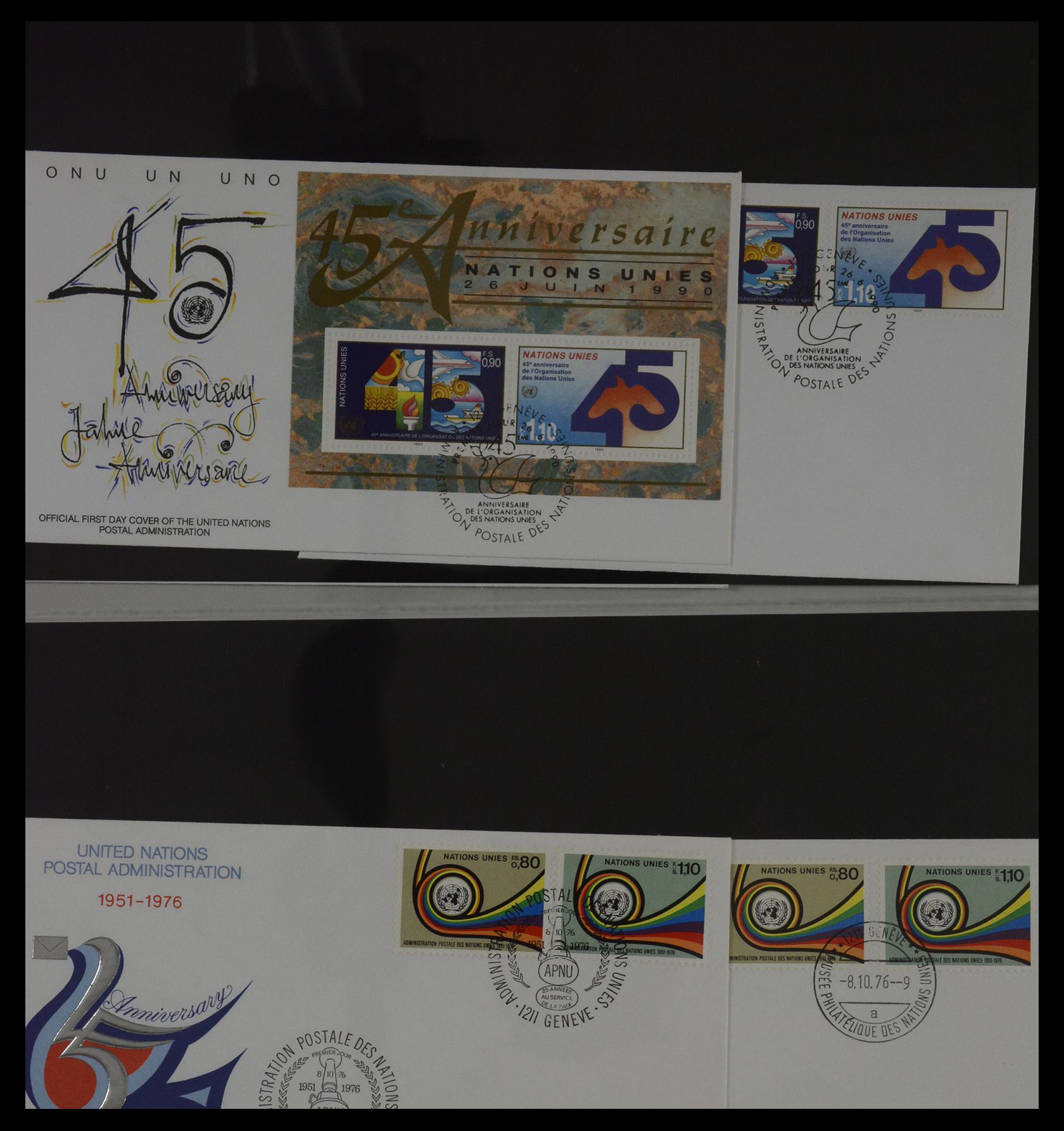 27382 056 - 27382 Verenigde Naties 1957-2003 FDC's.