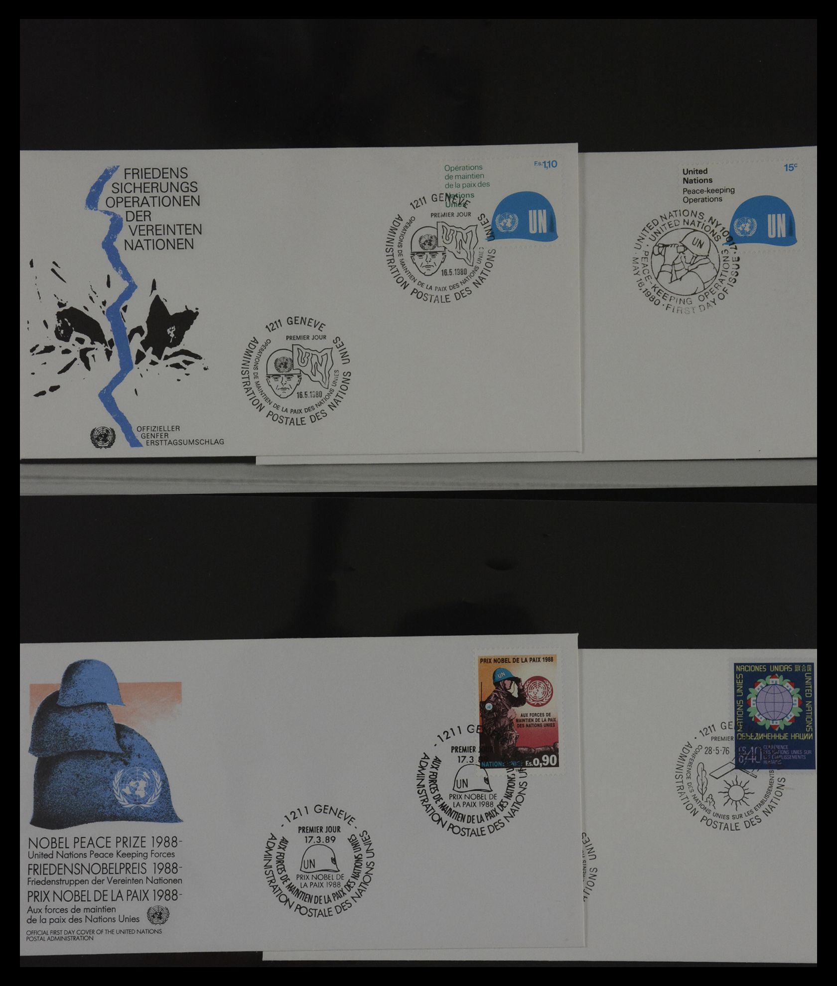 27382 057 - 27382 Verenigde Naties 1957-2003 FDC's.