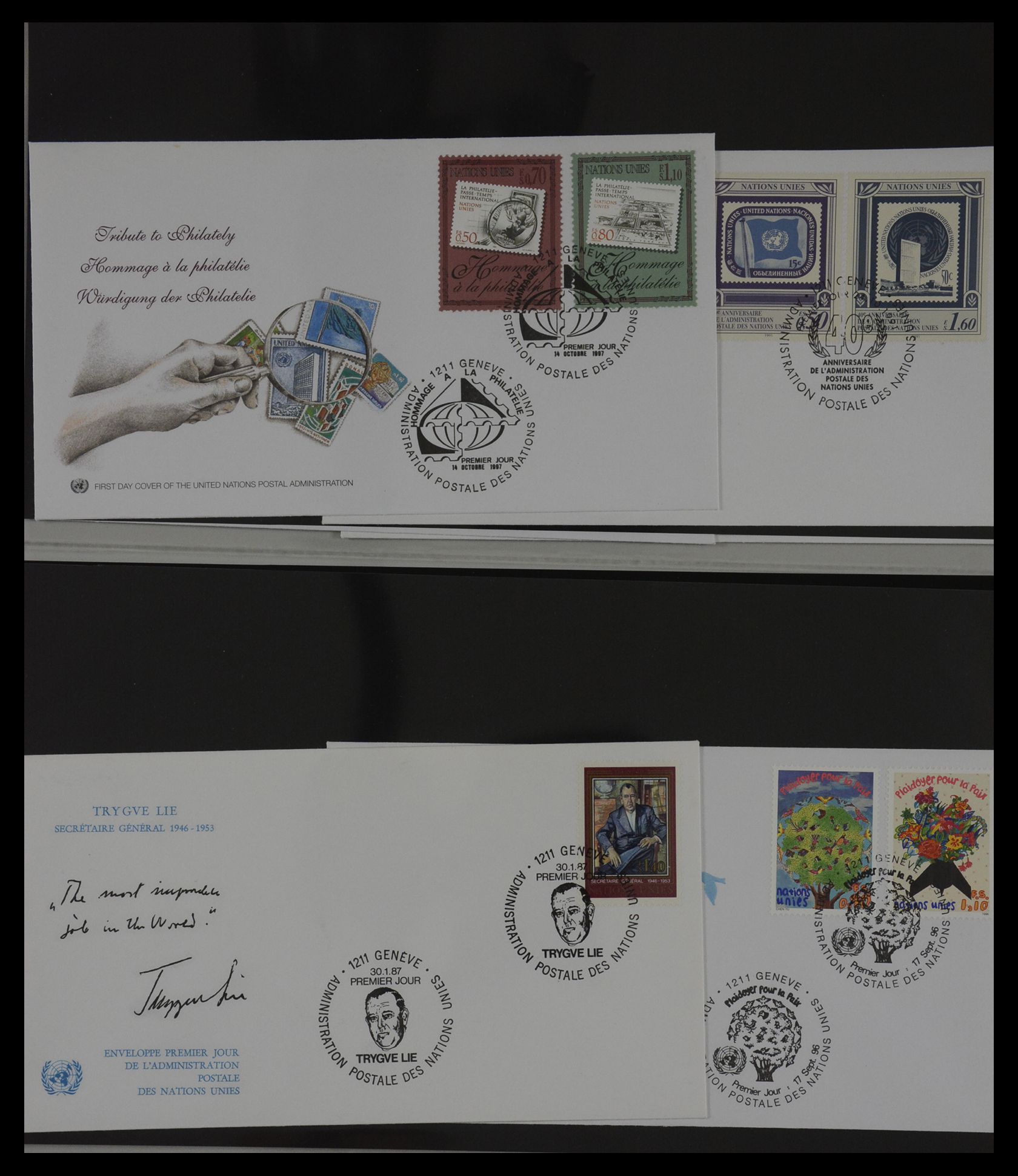 27382 059 - 27382 United Nations 1957-2003 FDC's.