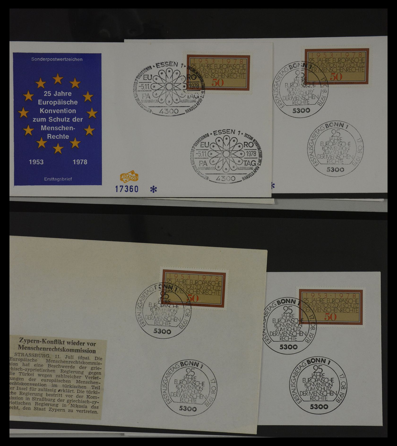 27382 073 - 27382 Verenigde Naties 1957-2003 FDC's.