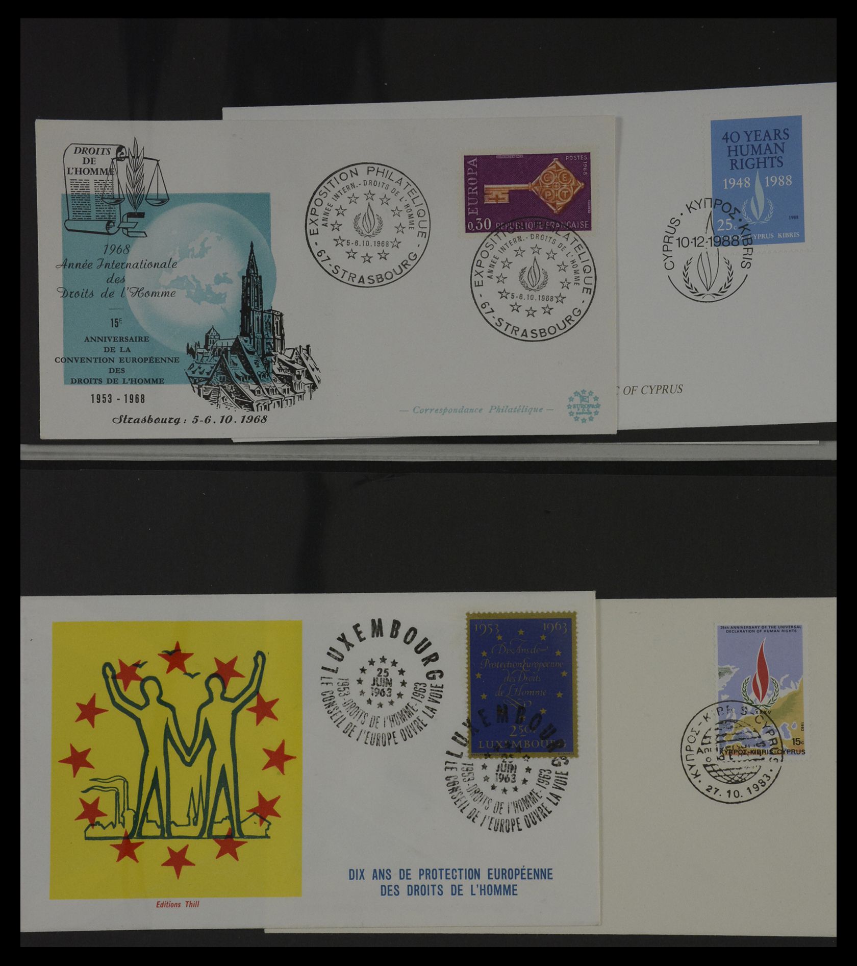 27382 077 - 27382 Verenigde Naties 1957-2003 FDC's.