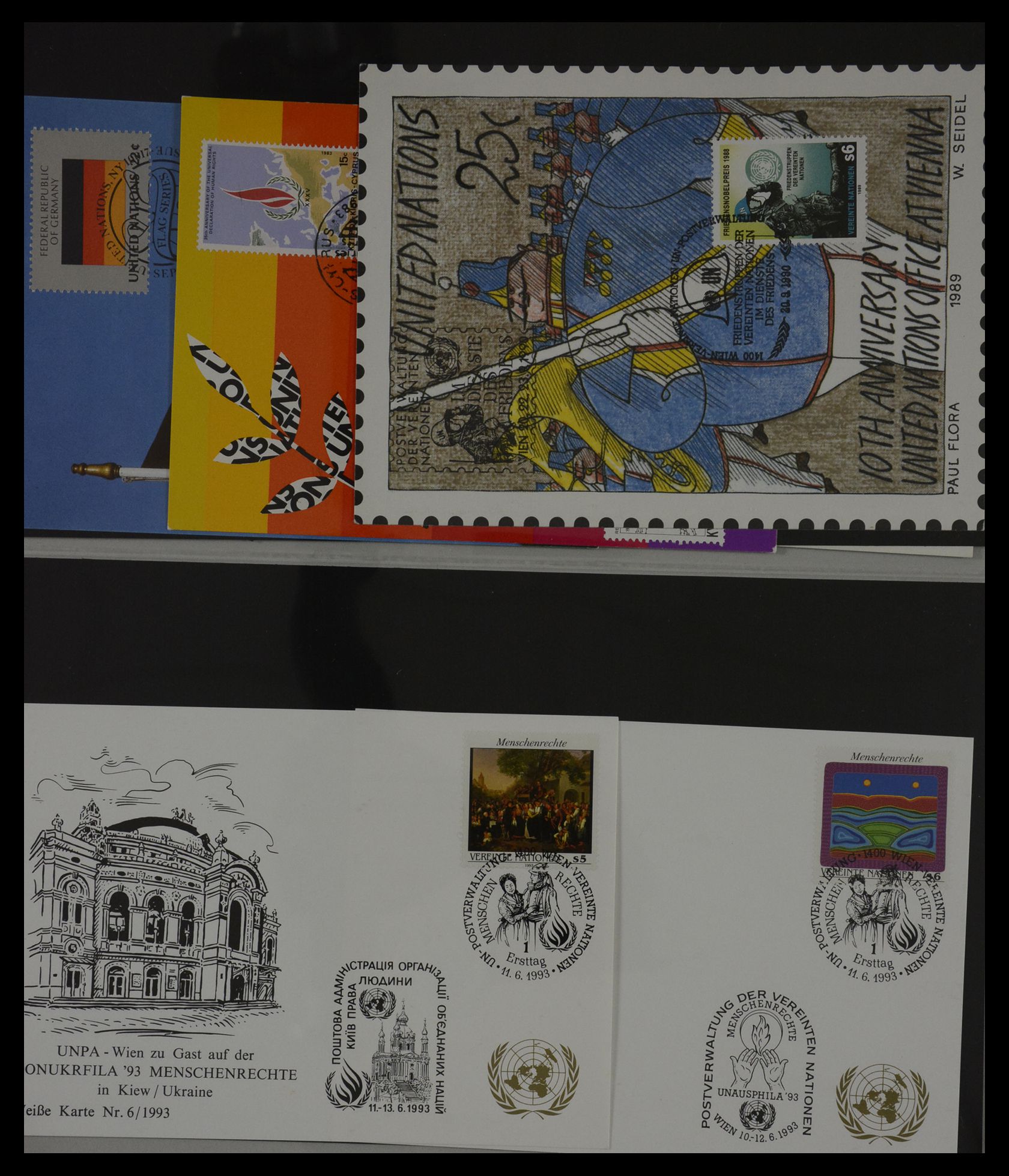 27382 084 - 27382 Verenigde Naties 1957-2003 FDC's.