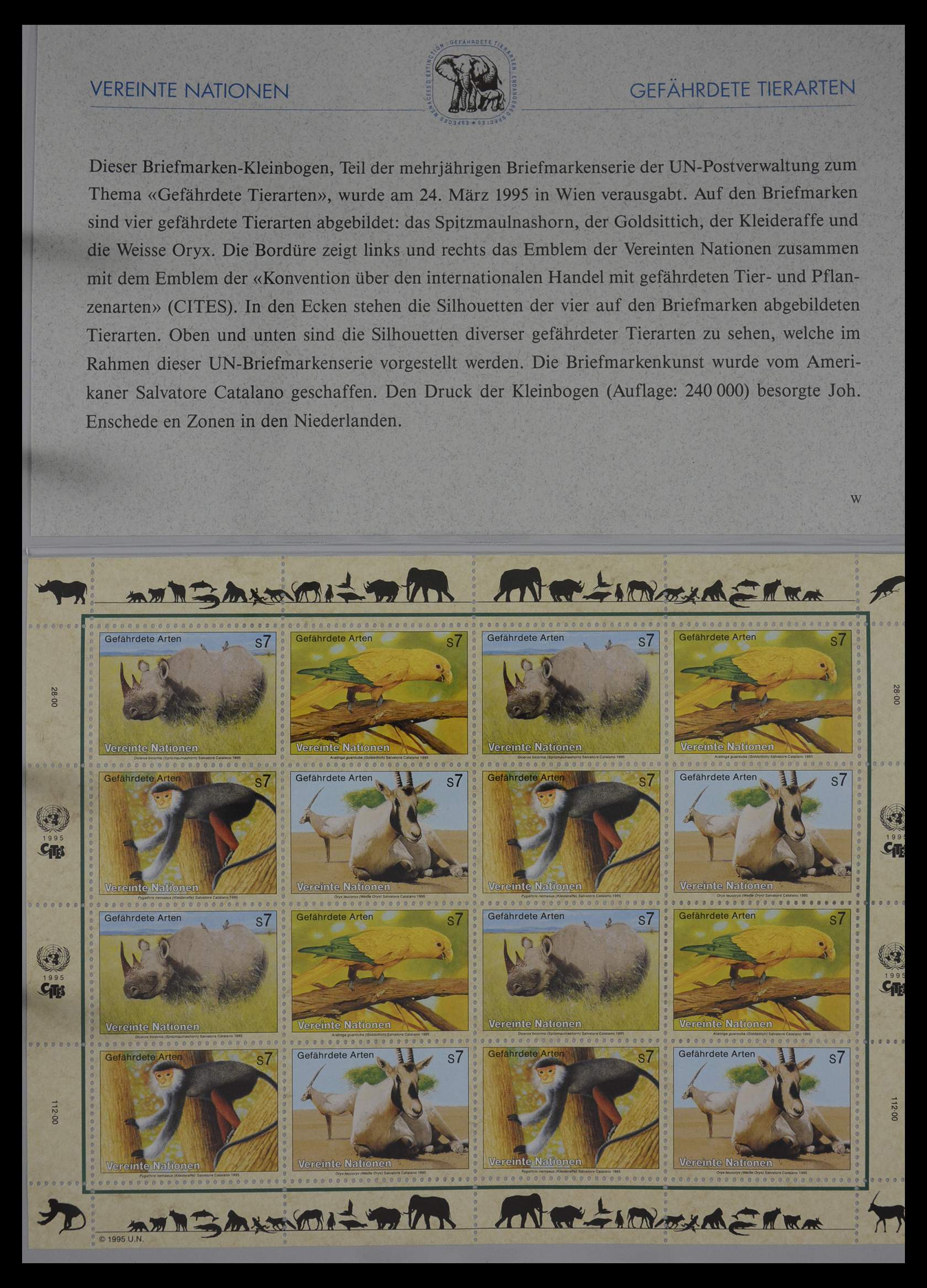 27382 204 - 27382 Verenigde Naties 1957-2003 FDC's.