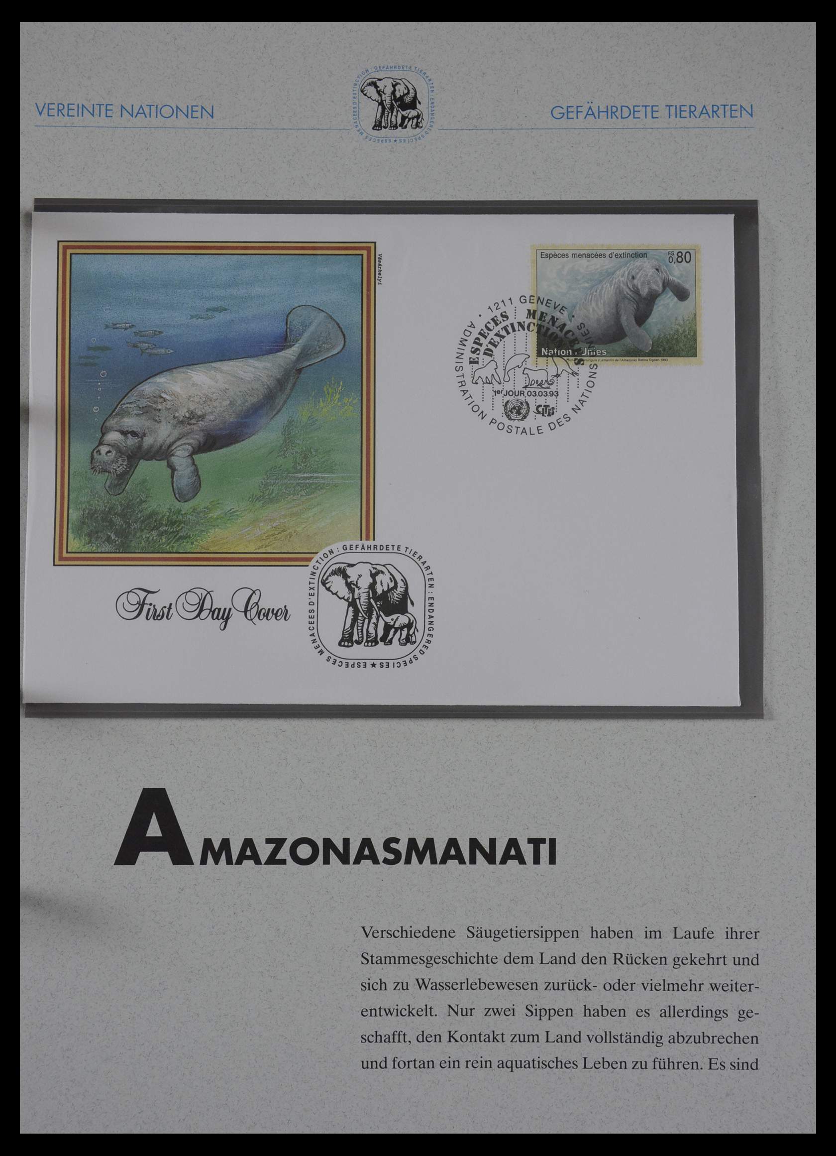 27382 205 - 27382 Verenigde Naties 1957-2003 FDC's.