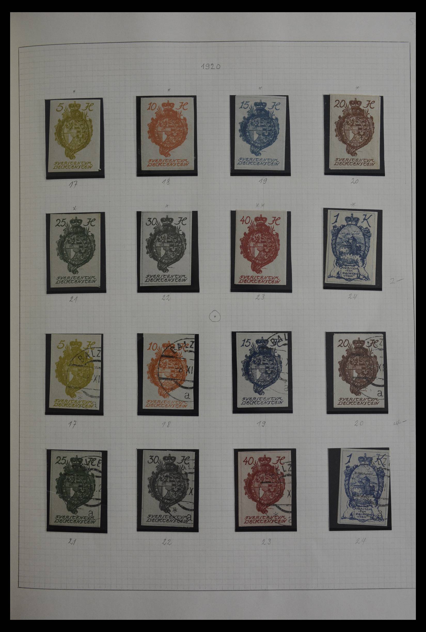 27402 003 - 27402 Liechtenstein 1912-1967.