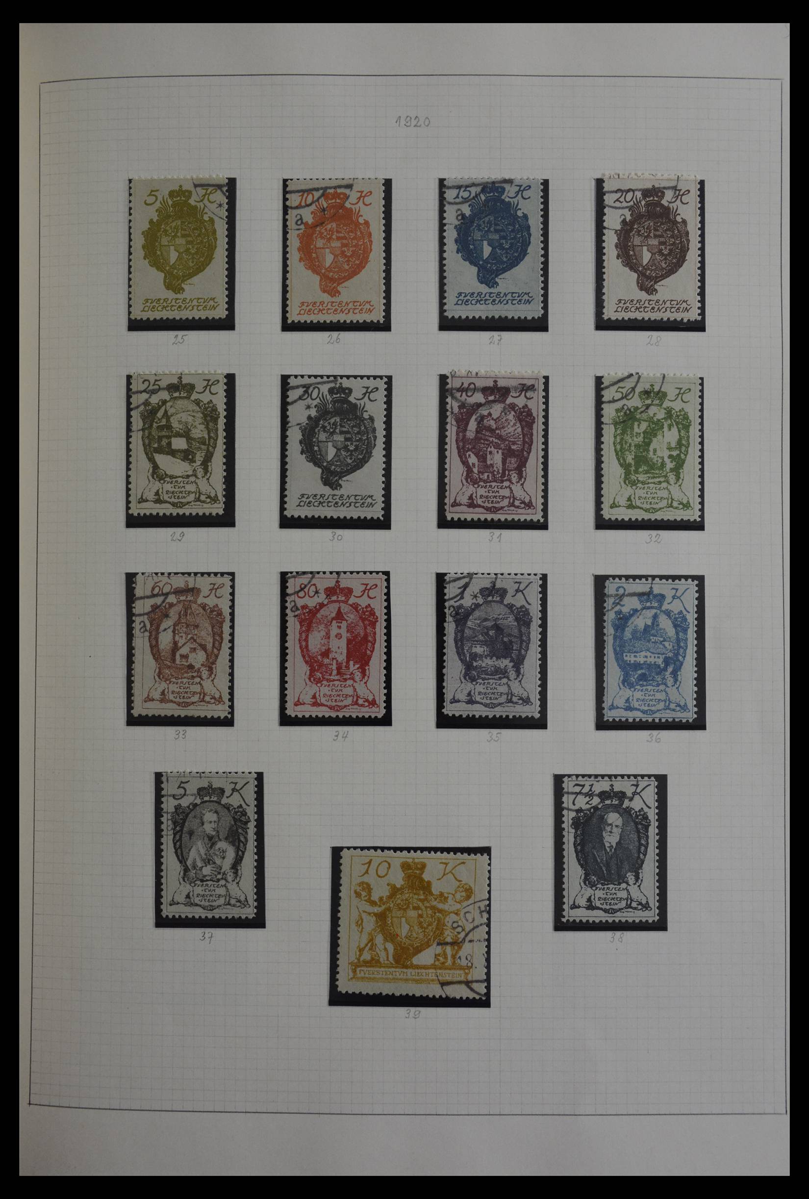 27402 005 - 27402 Liechtenstein 1912-1967.
