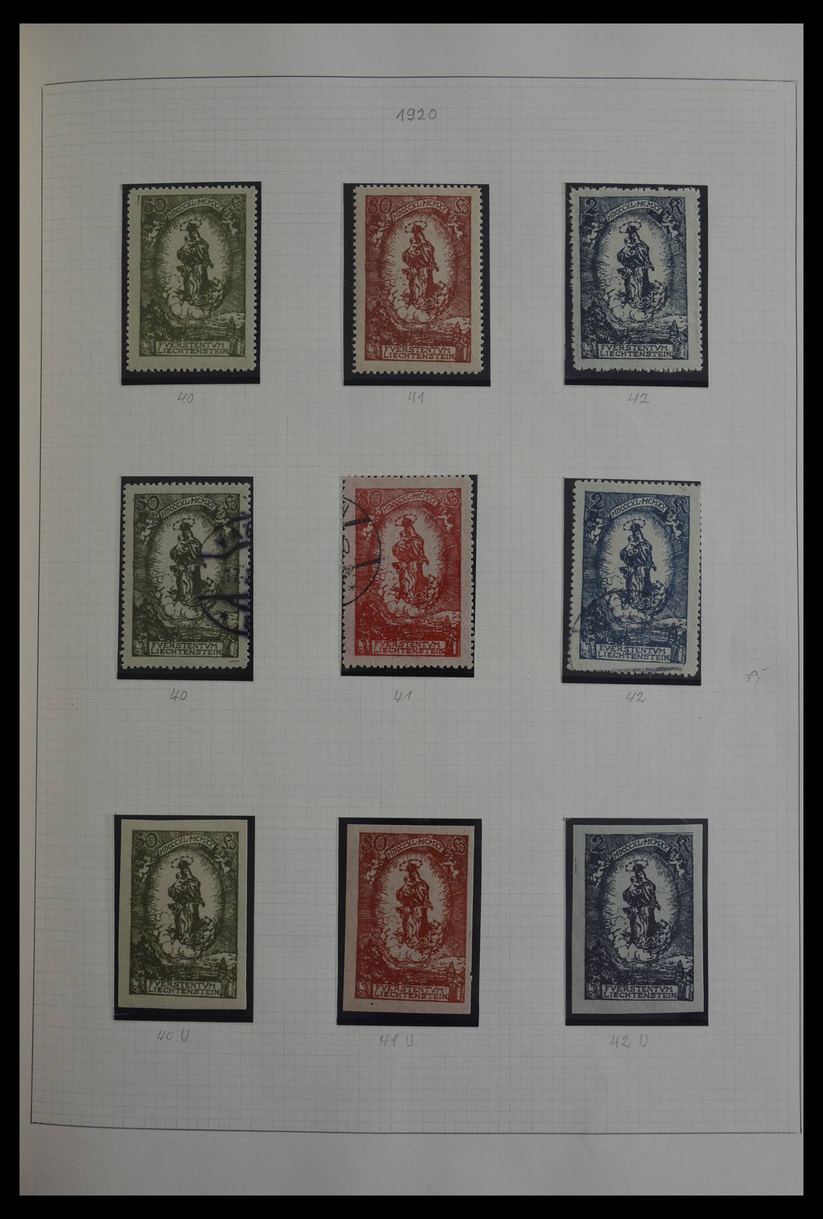 27402 006 - 27402 Liechtenstein 1912-1967.