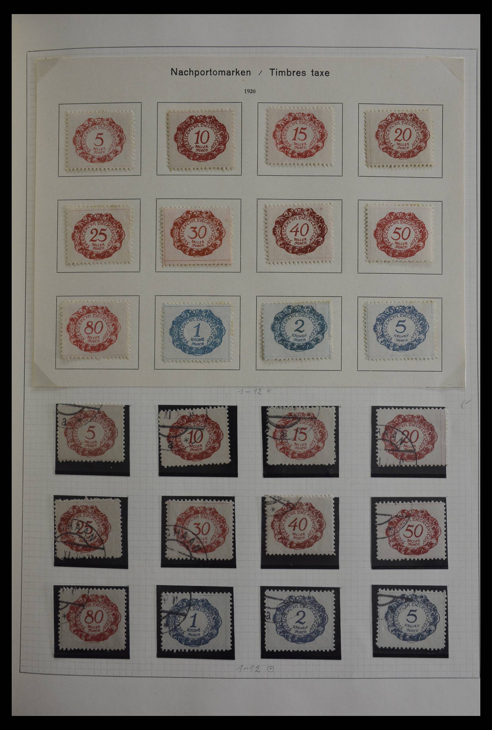 27402 007 - 27402 Liechtenstein 1912-1967.
