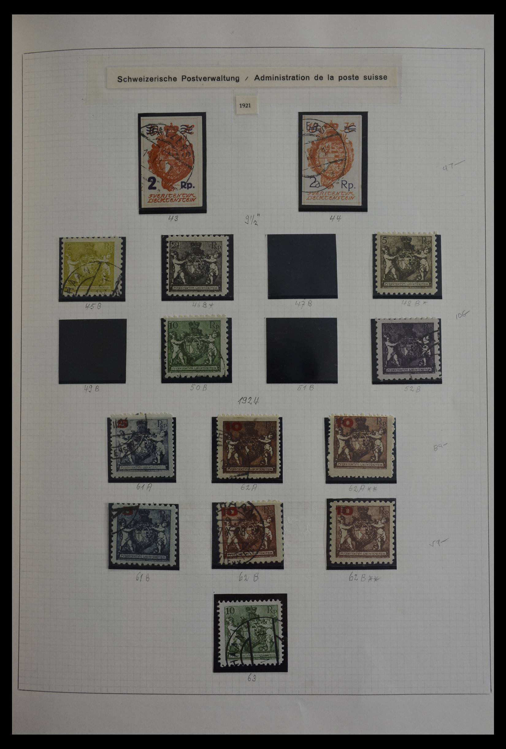 27402 008 - 27402 Liechtenstein 1912-1967.