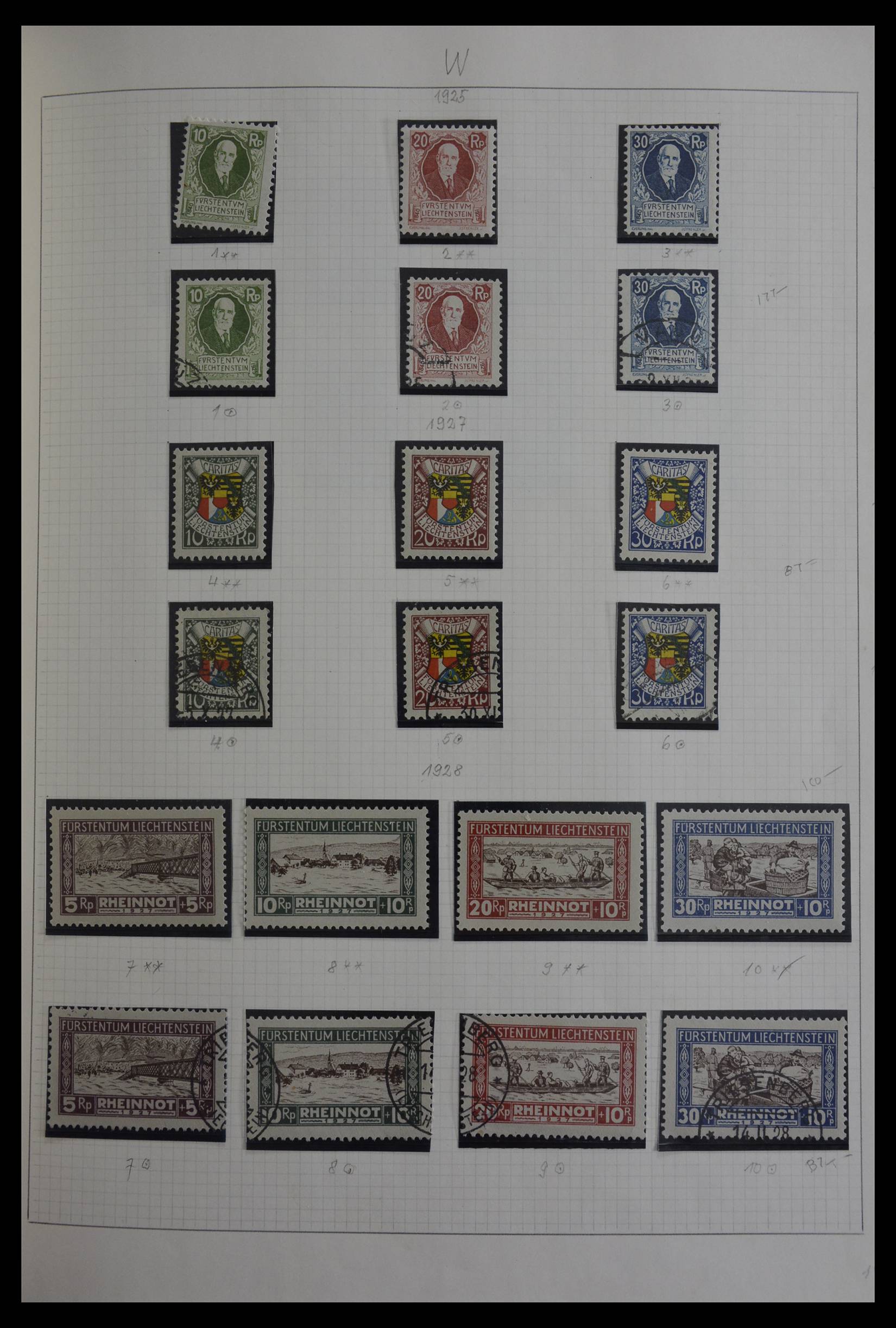 27402 011 - 27402 Liechtenstein 1912-1967.