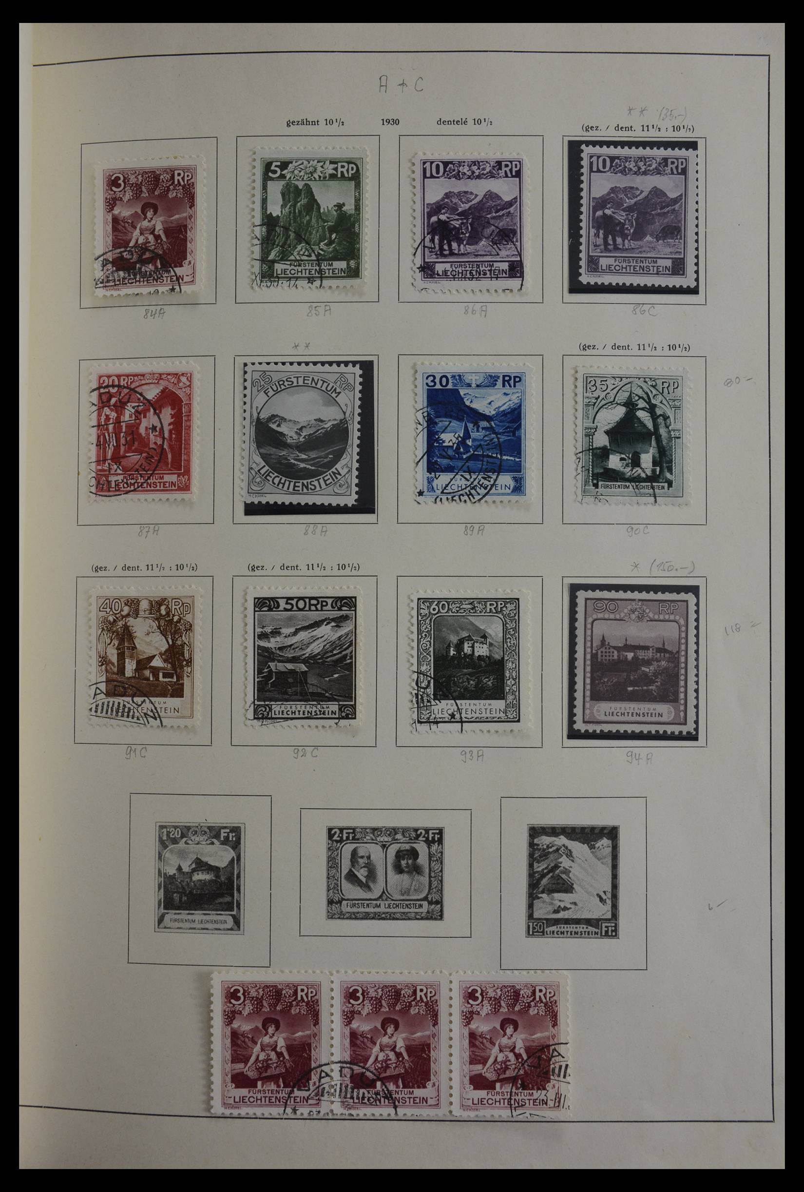 27402 014 - 27402 Liechtenstein 1912-1967.
