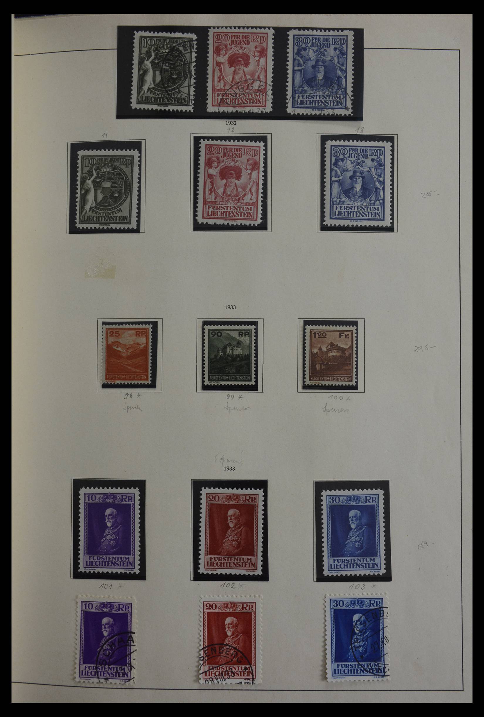 27402 016 - 27402 Liechtenstein 1912-1967.
