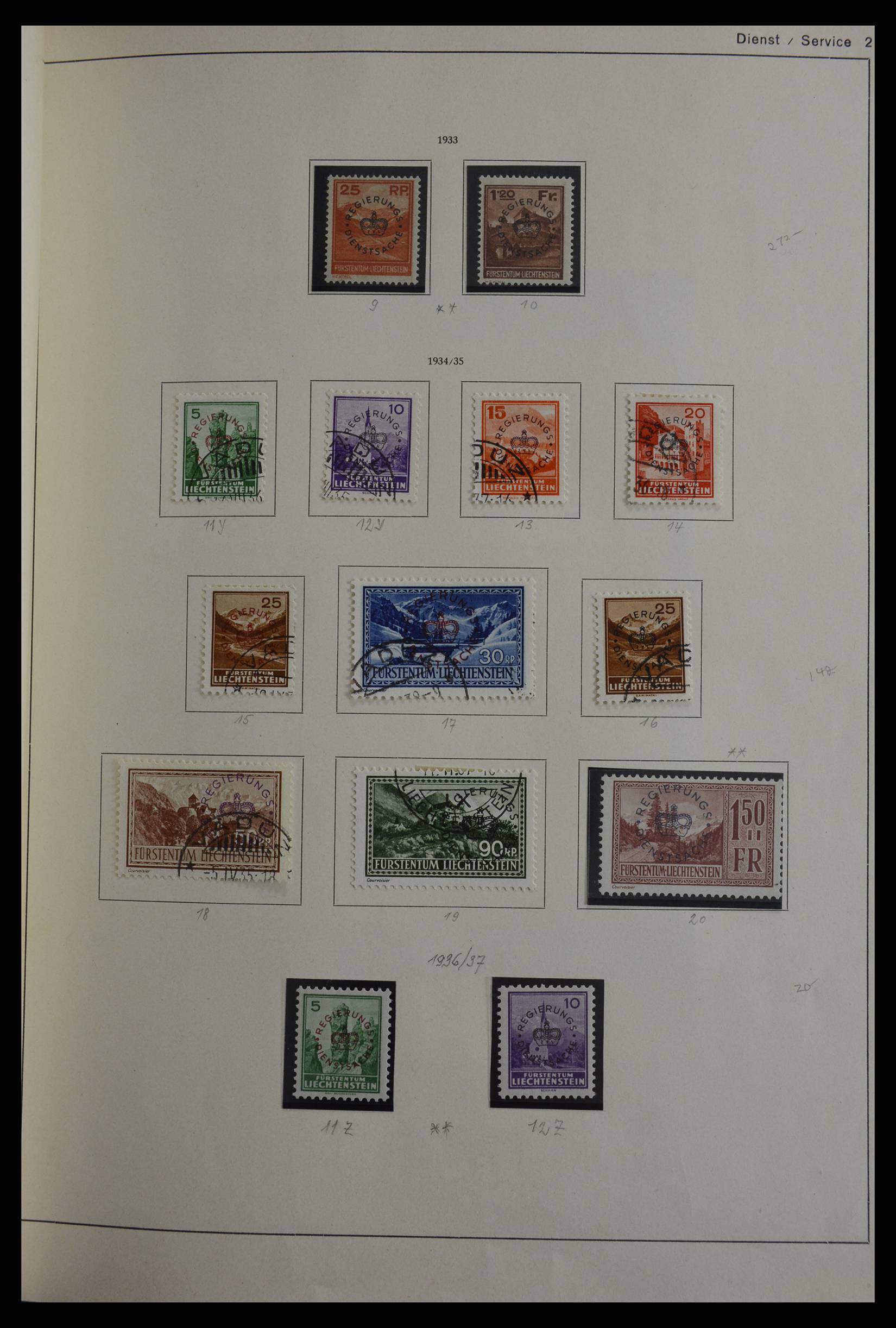 27402 018 - 27402 Liechtenstein 1912-1967.