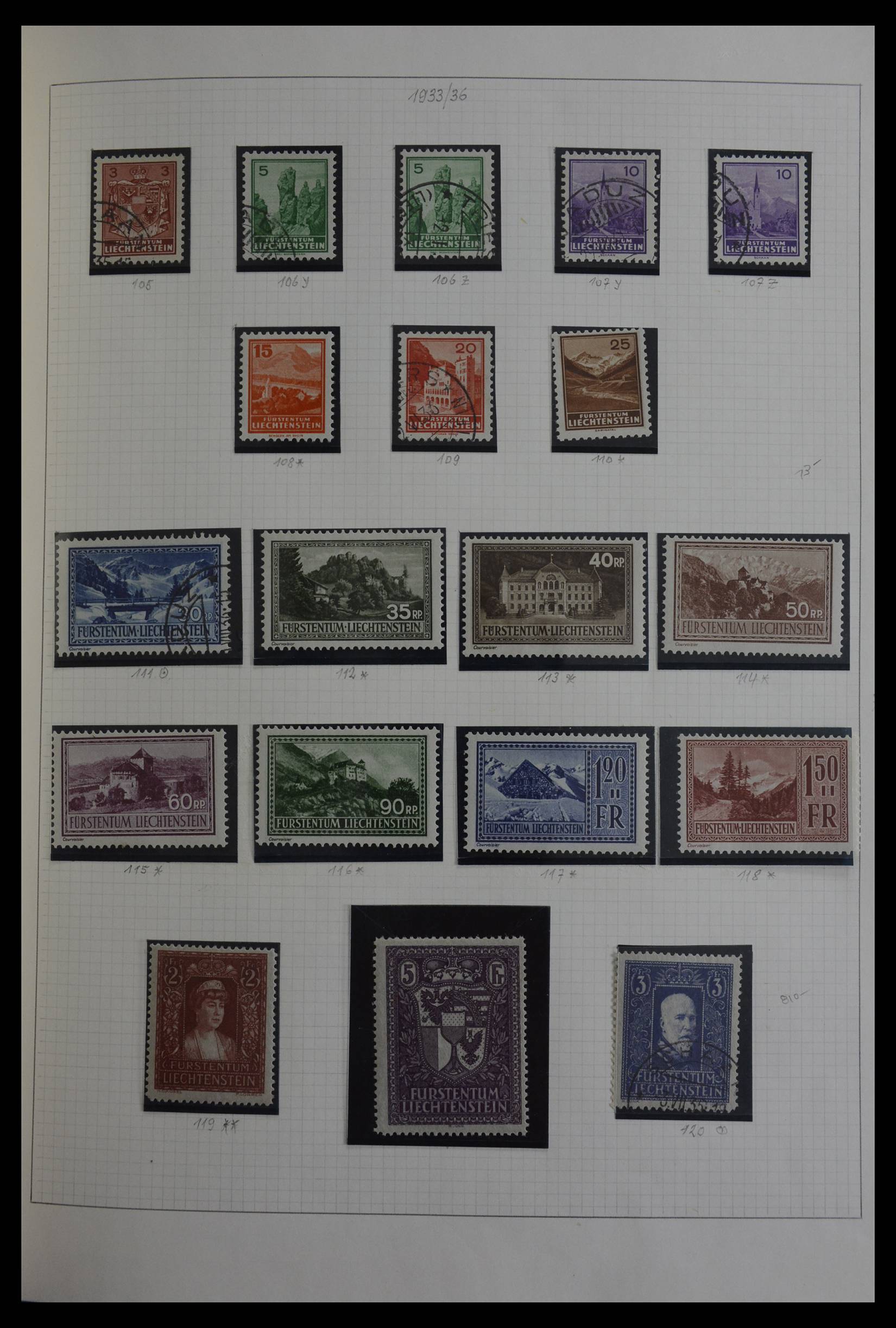 27402 020 - 27402 Liechtenstein 1912-1967.