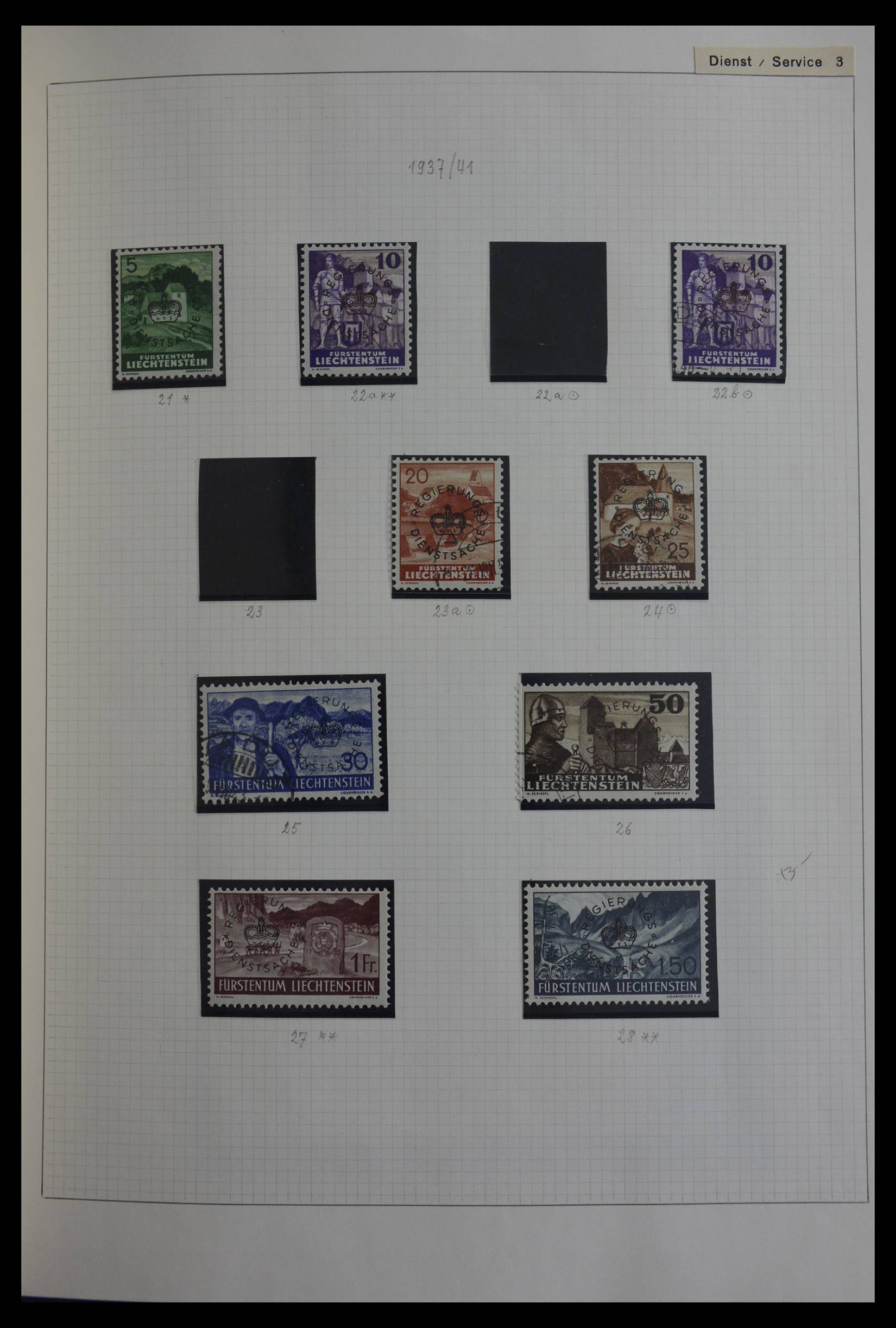 27402 024 - 27402 Liechtenstein 1912-1967.