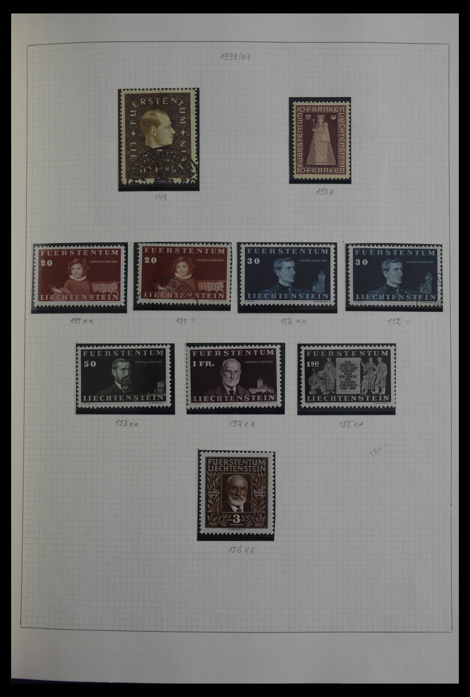 27402 030 - 27402 Liechtenstein 1912-1967.