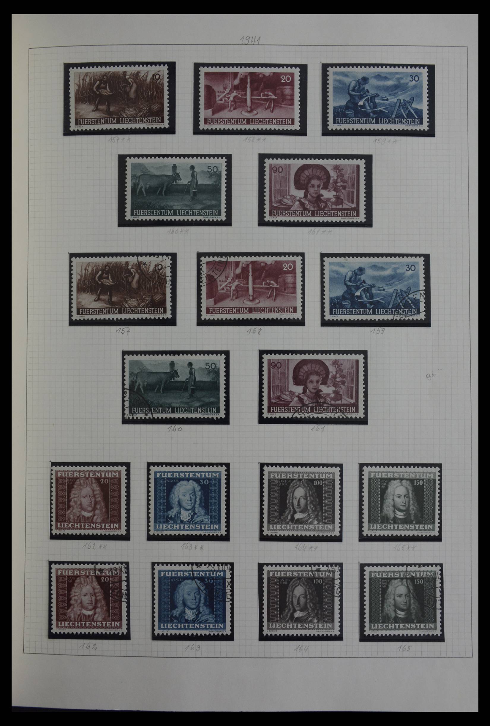 27402 033 - 27402 Liechtenstein 1912-1967.