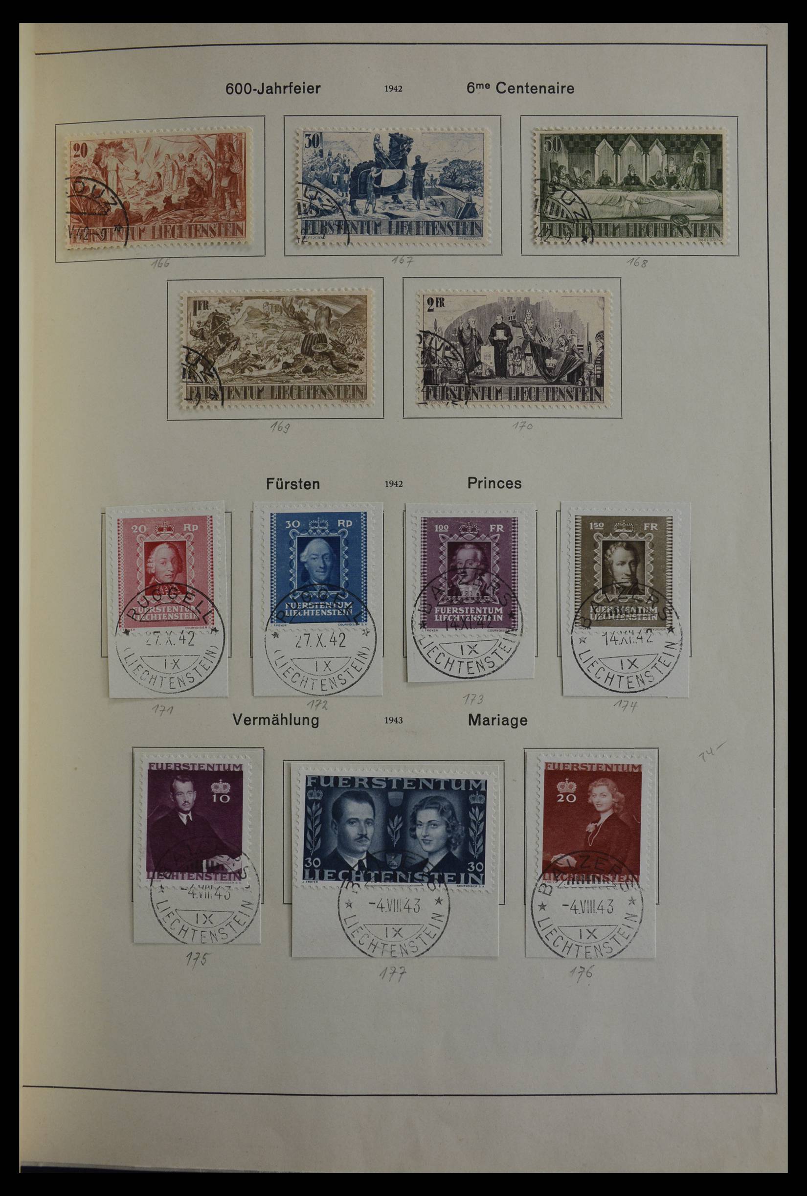 27402 034 - 27402 Liechtenstein 1912-1967.