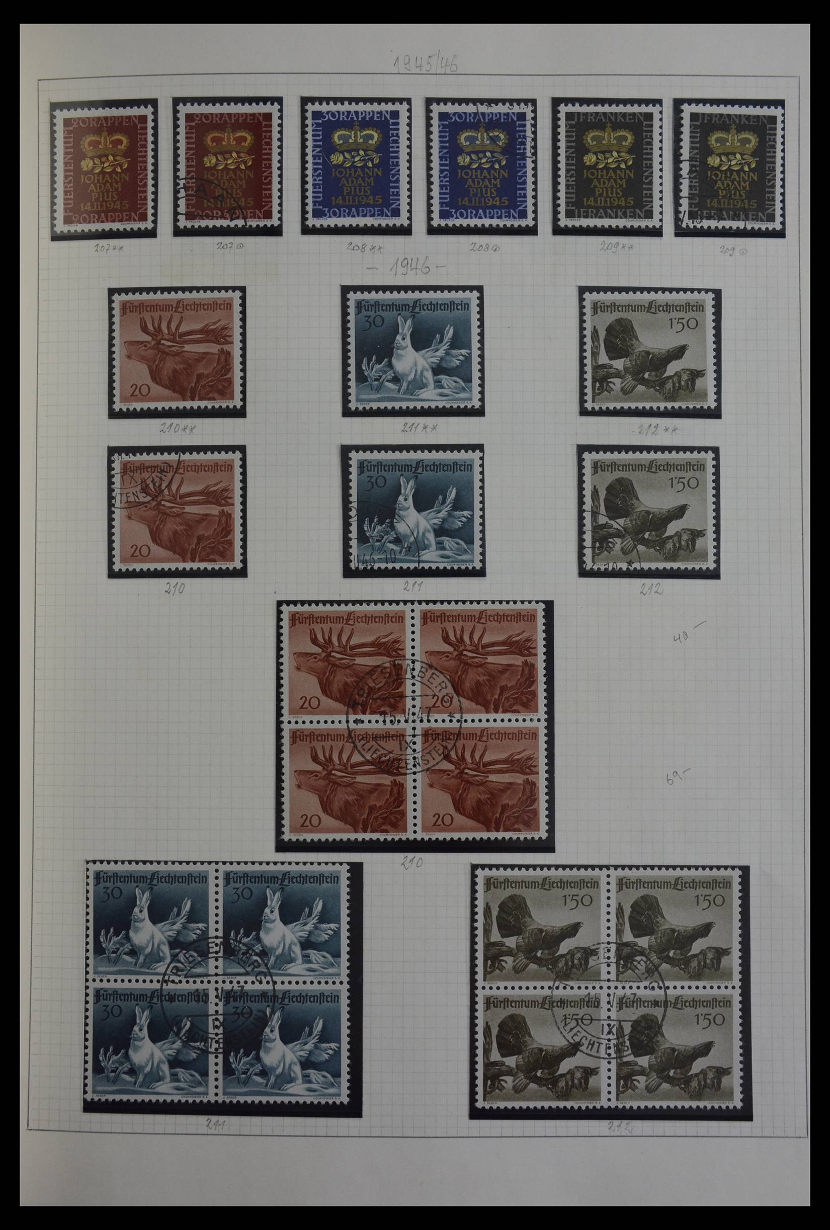 27402 037 - 27402 Liechtenstein 1912-1967.