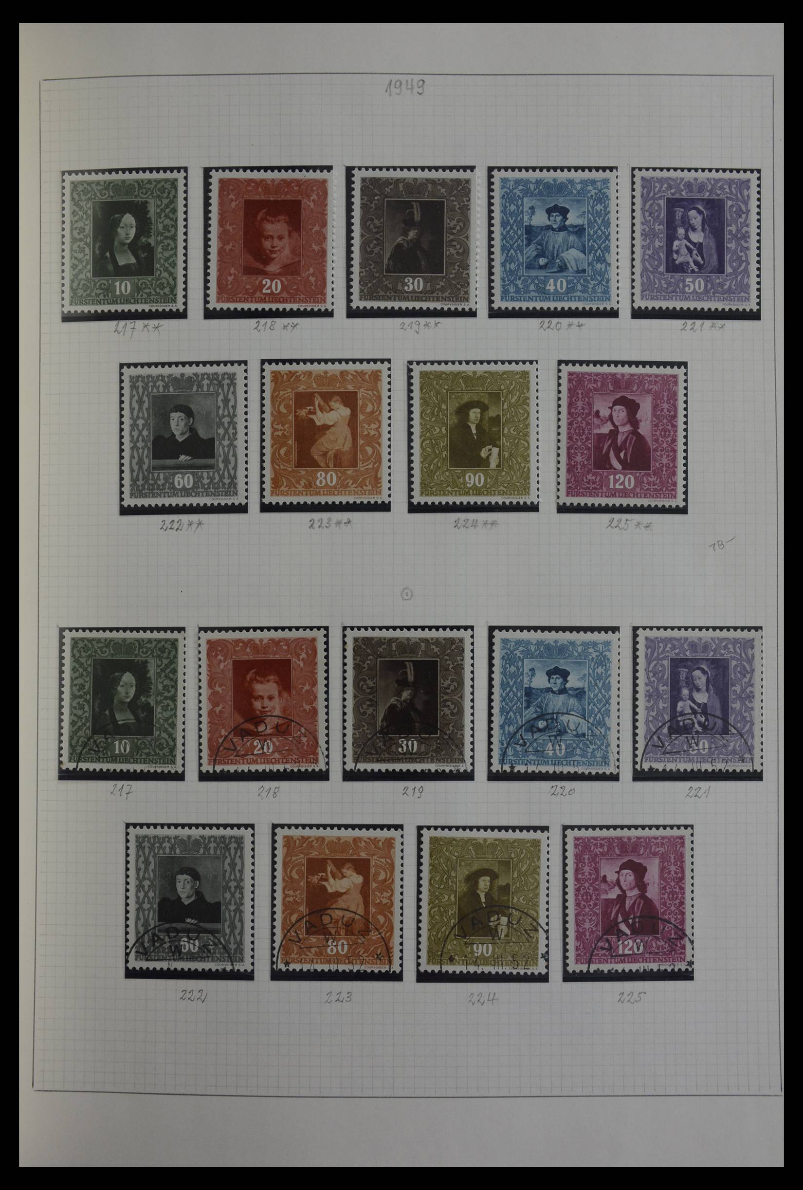 27402 042 - 27402 Liechtenstein 1912-1967.