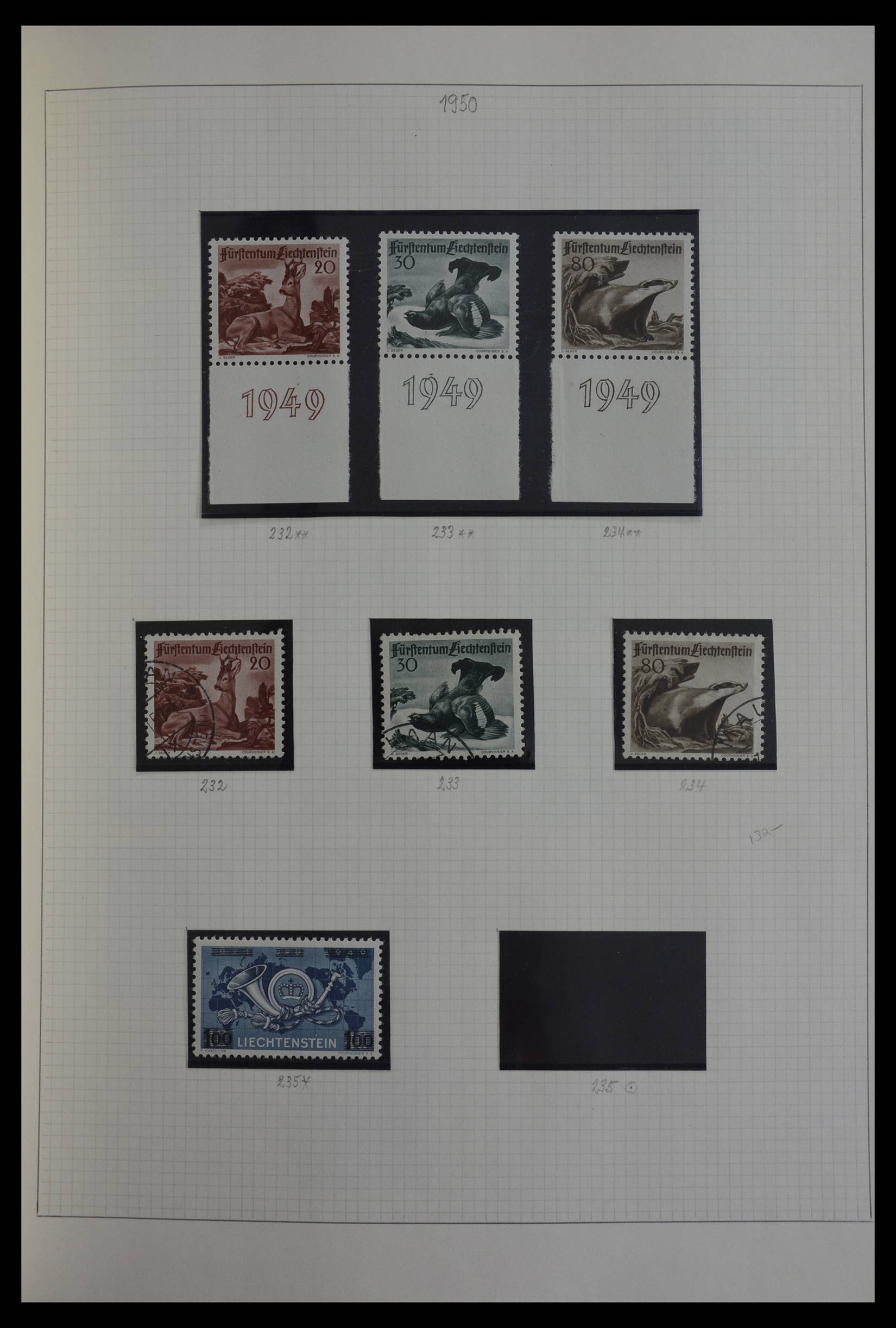 27402 045 - 27402 Liechtenstein 1912-1967.