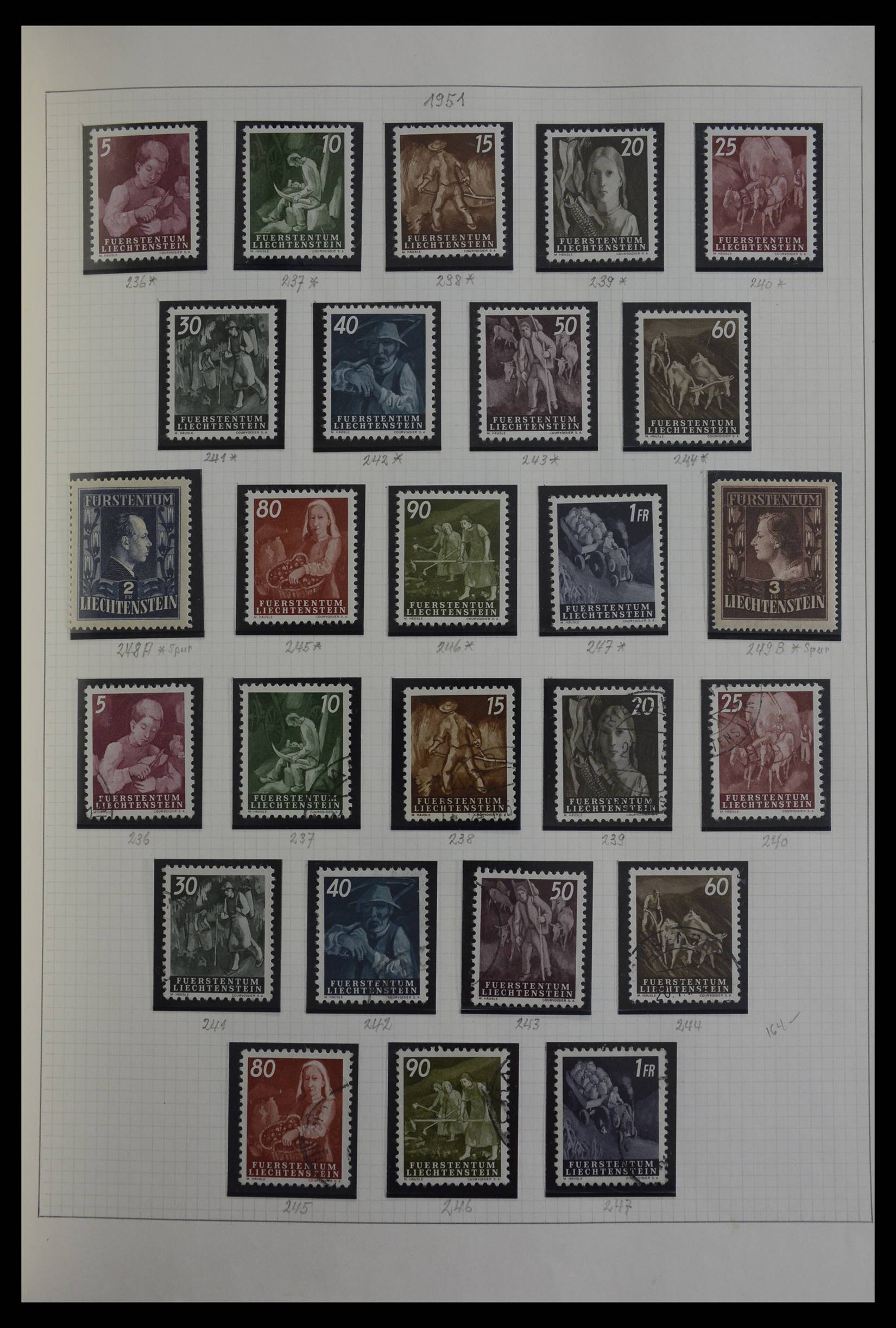 27402 047 - 27402 Liechtenstein 1912-1967.