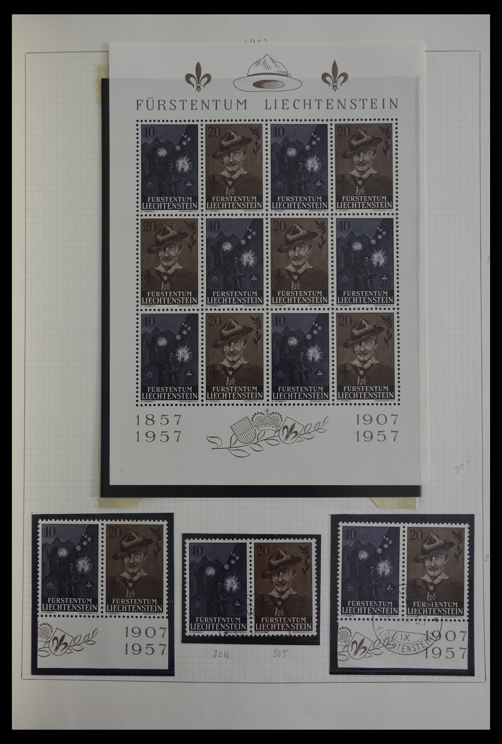 27402 055 - 27402 Liechtenstein 1912-1967.
