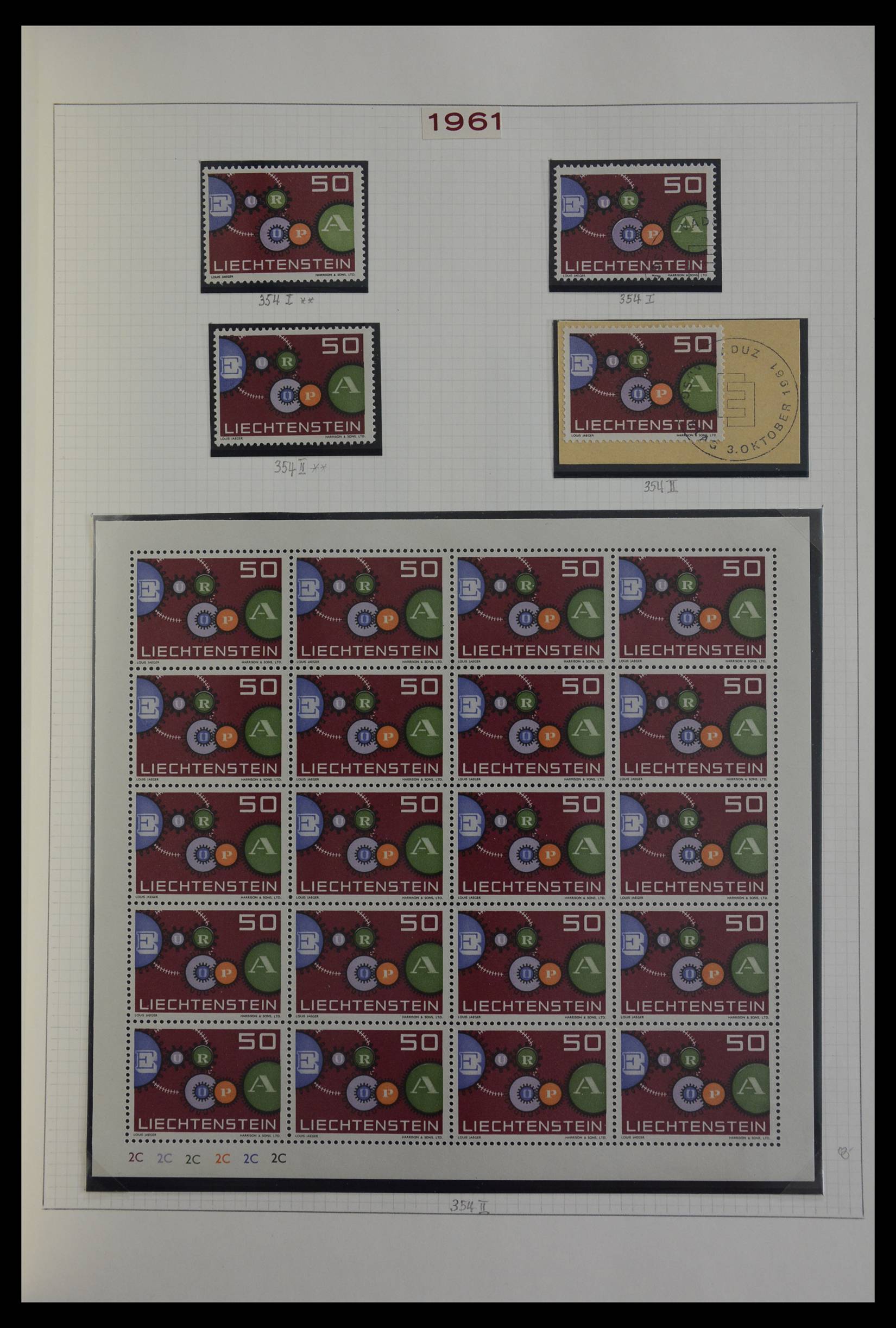 27402 072 - 27402 Liechtenstein 1912-1967.
