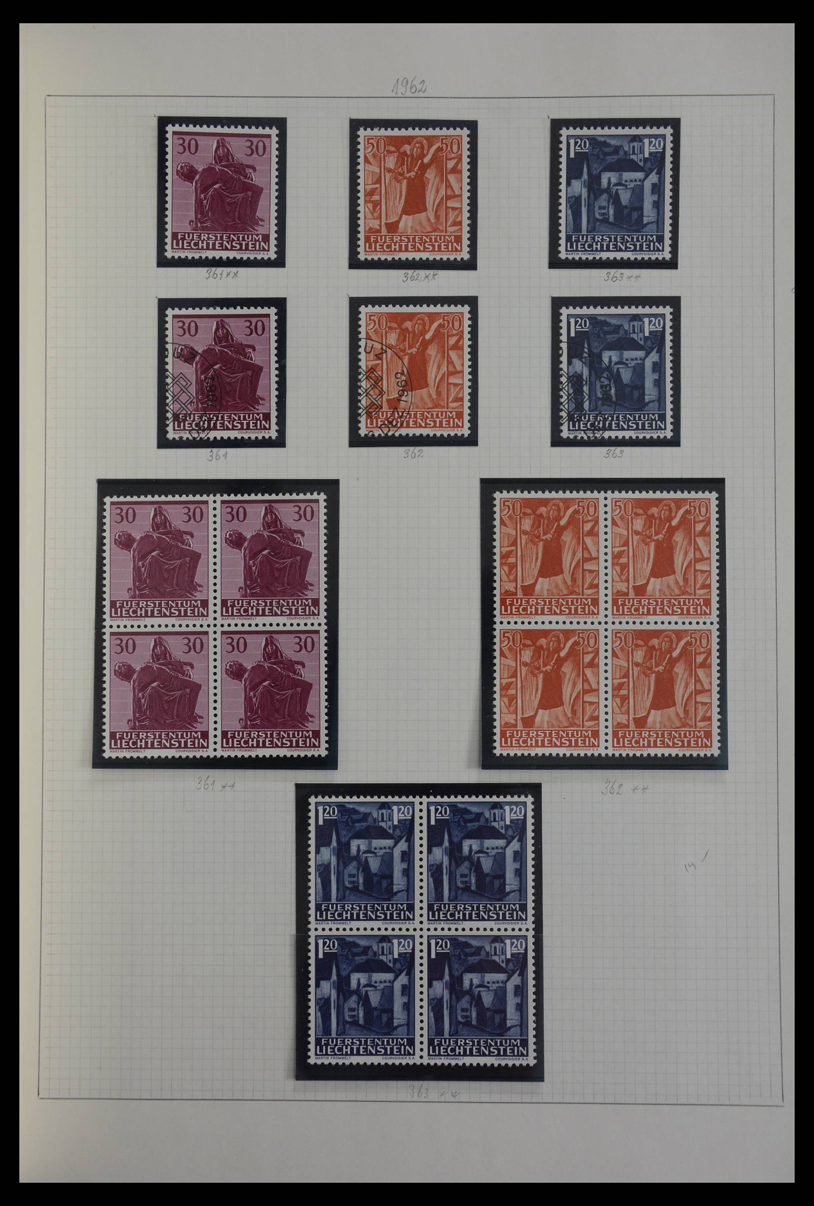 27402 076 - 27402 Liechtenstein 1912-1967.