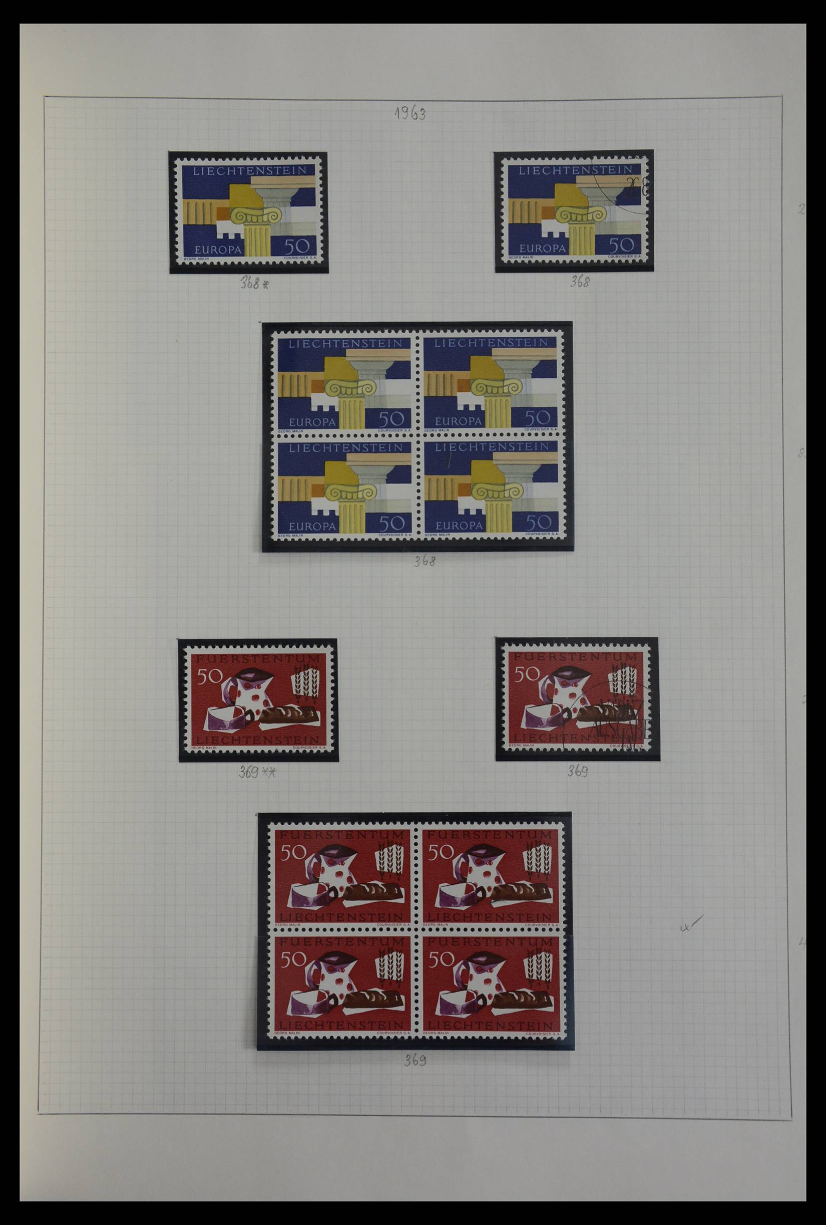 27402 080 - 27402 Liechtenstein 1912-1967.