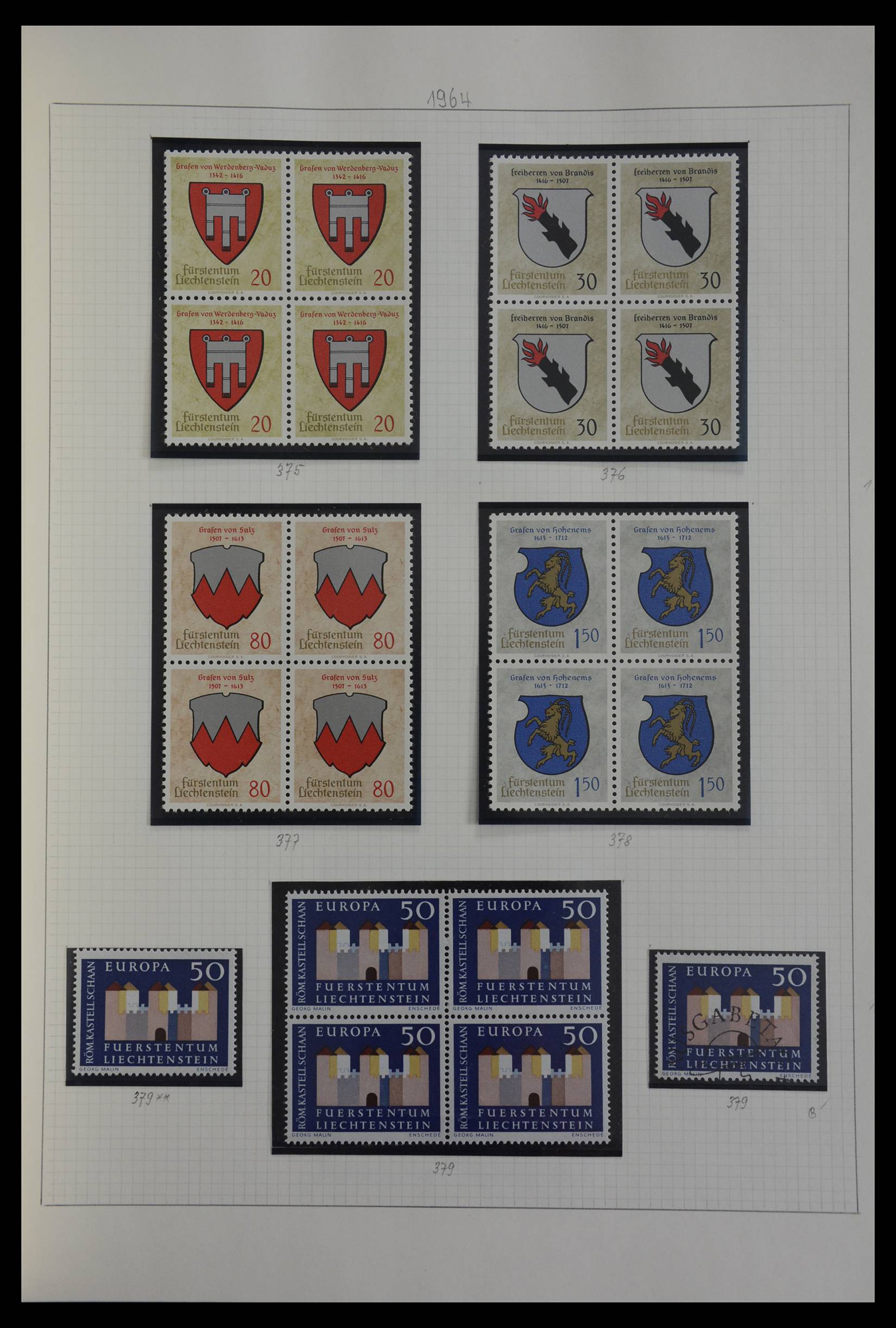 27402 083 - 27402 Liechtenstein 1912-1967.