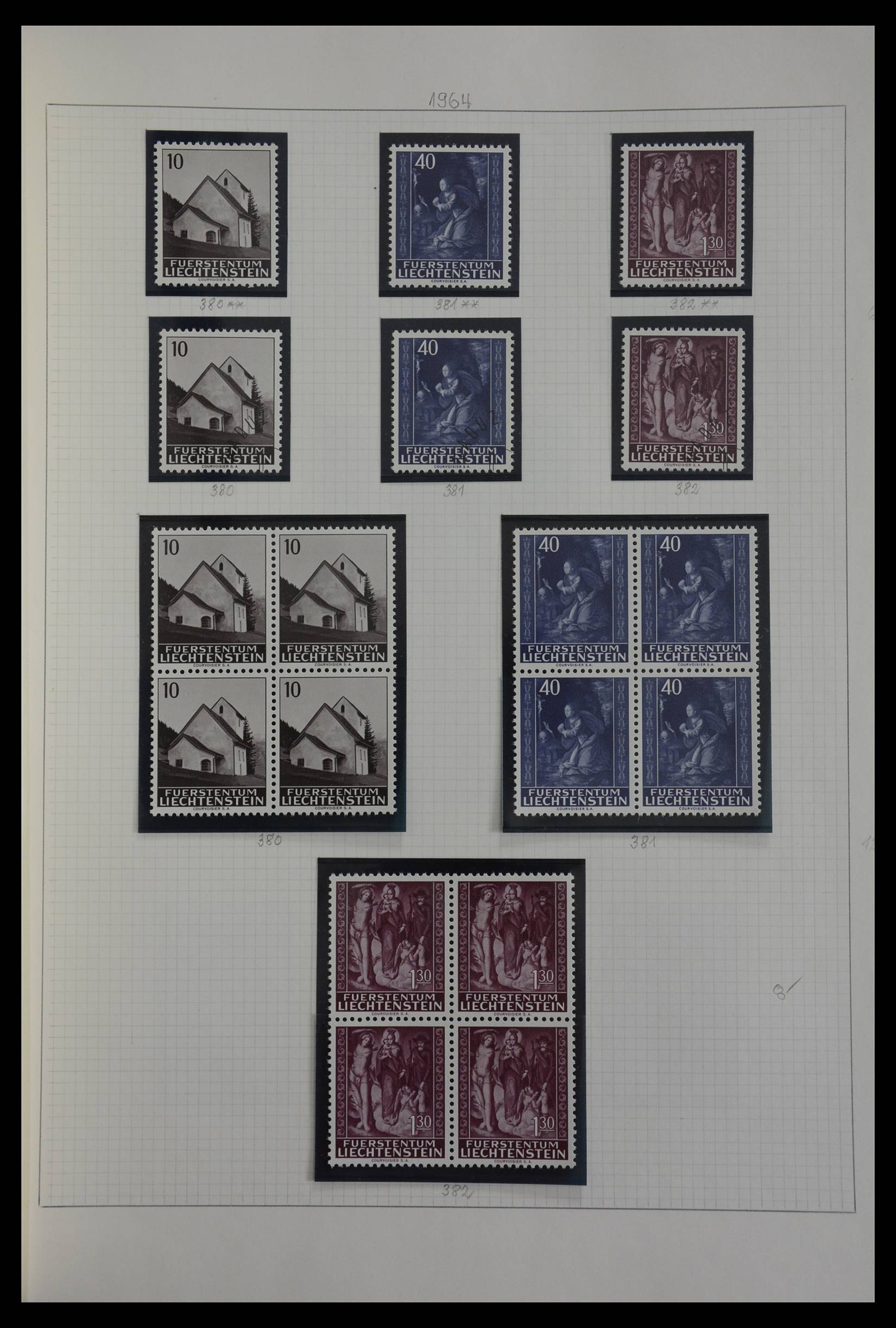 27402 084 - 27402 Liechtenstein 1912-1967.