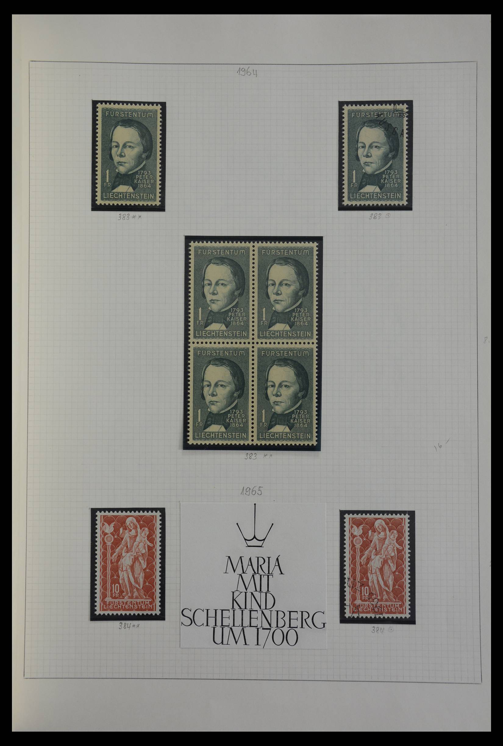 27402 085 - 27402 Liechtenstein 1912-1967.