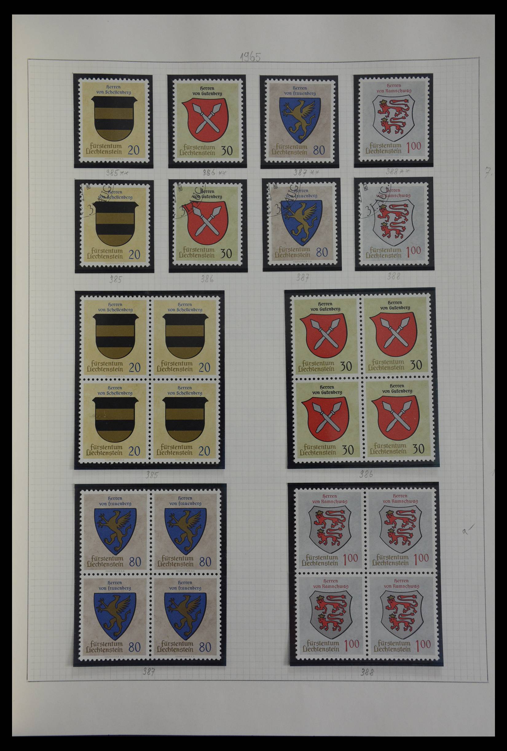 27402 088 - 27402 Liechtenstein 1912-1967.