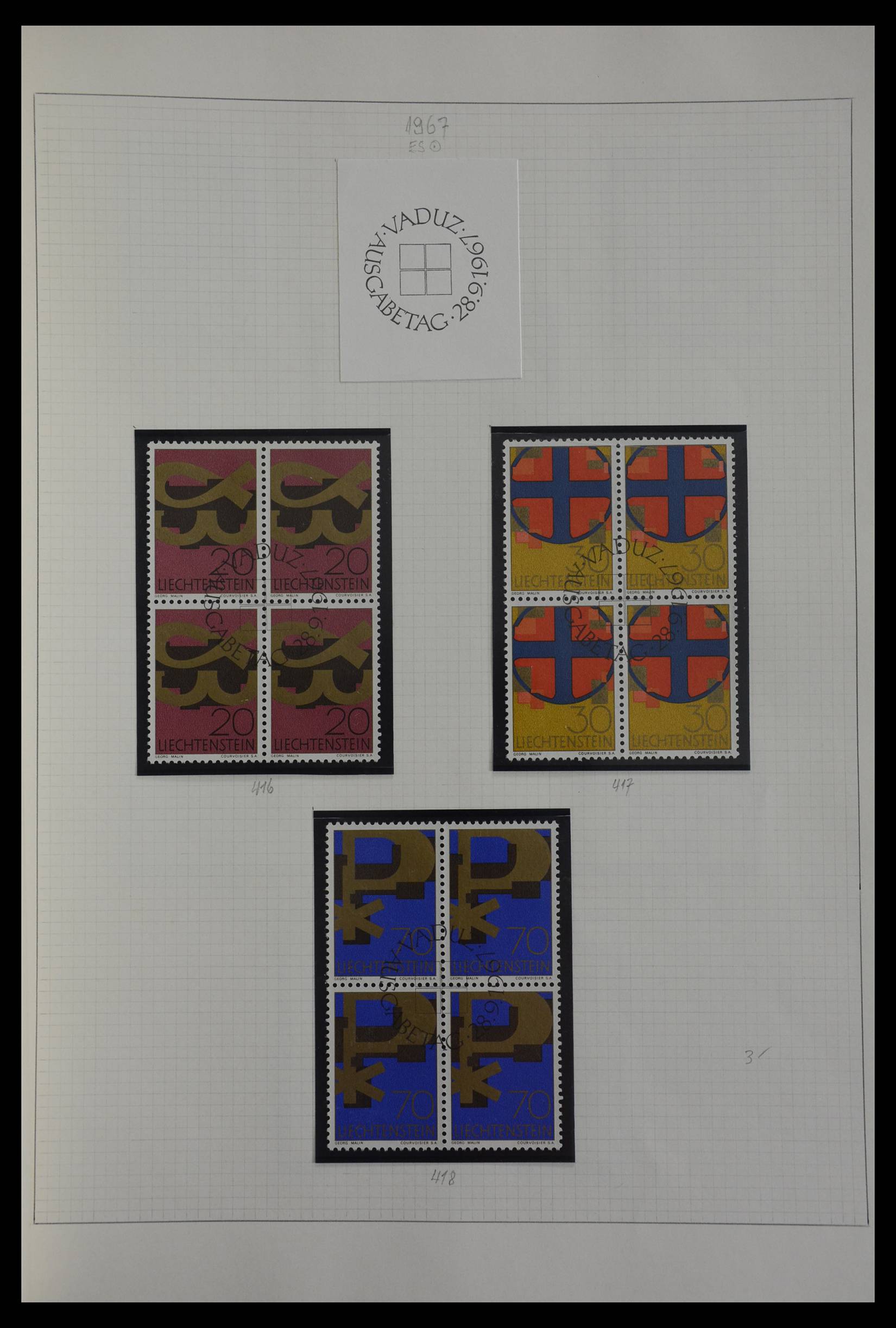 27402 099 - 27402 Liechtenstein 1912-1967.