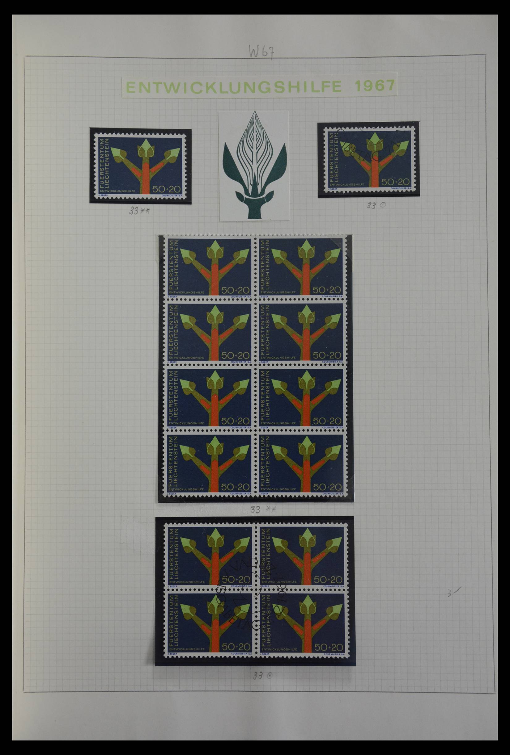 27402 102 - 27402 Liechtenstein 1912-1967.