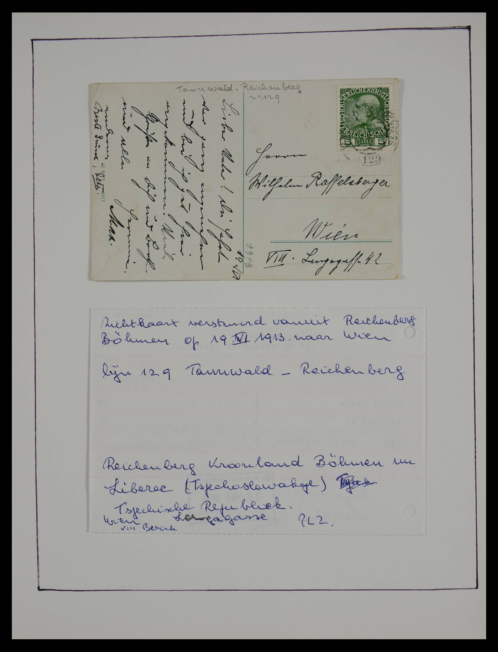 27524 0033 - 27524 Austria railroad post and station cancels.