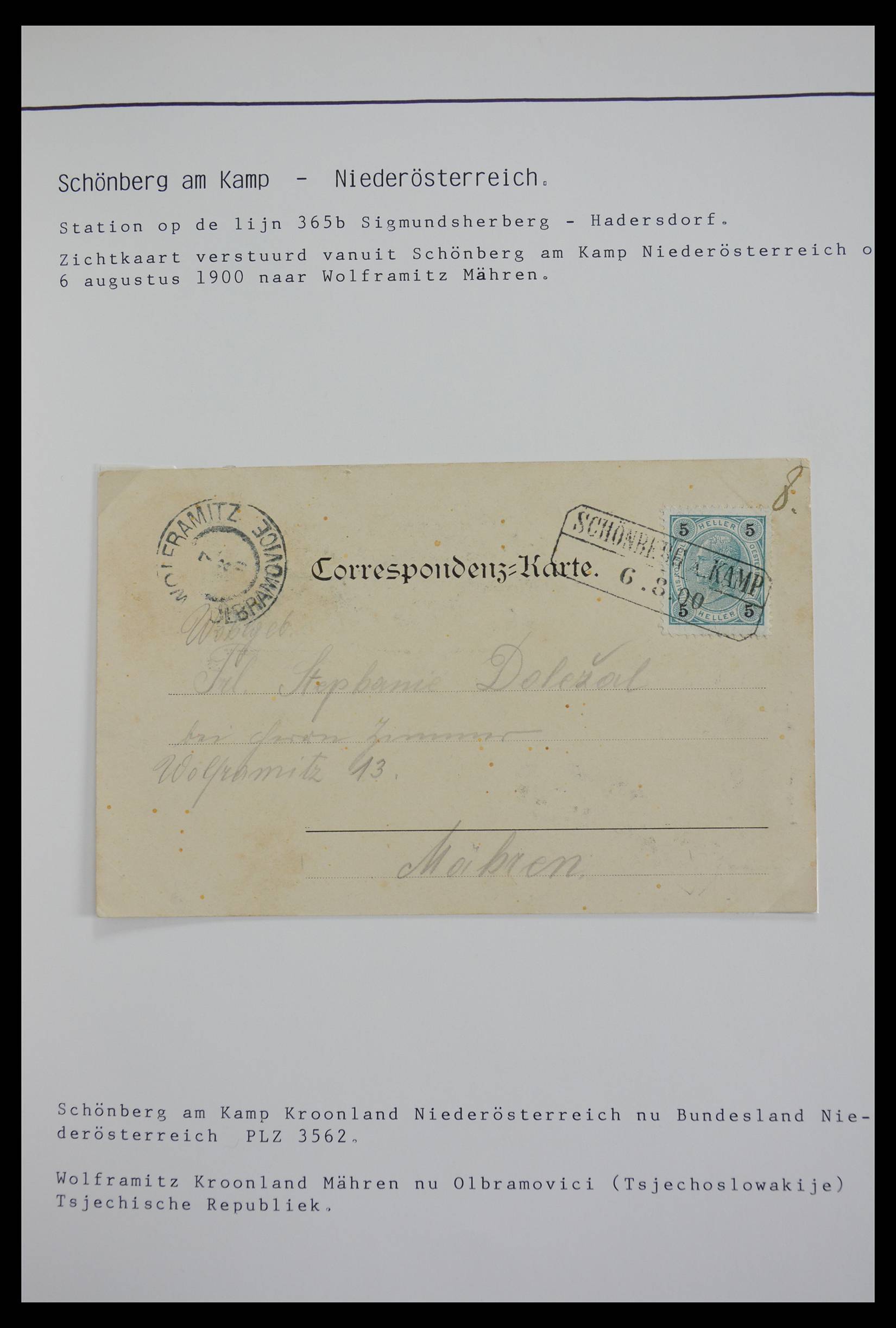 27524 0964 - 27524 Austria railroad post and station cancels.