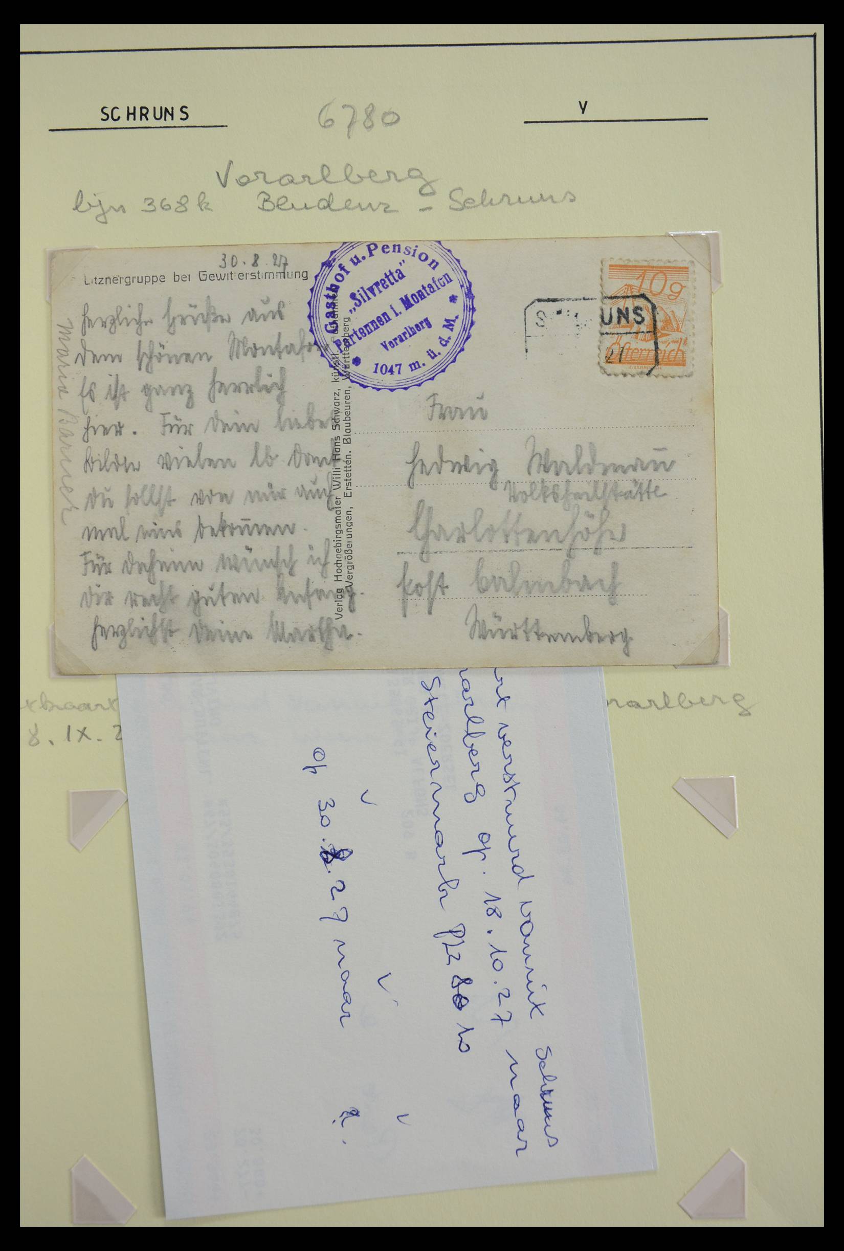27524 0965 - 27524 Austria railroad post and station cancels.