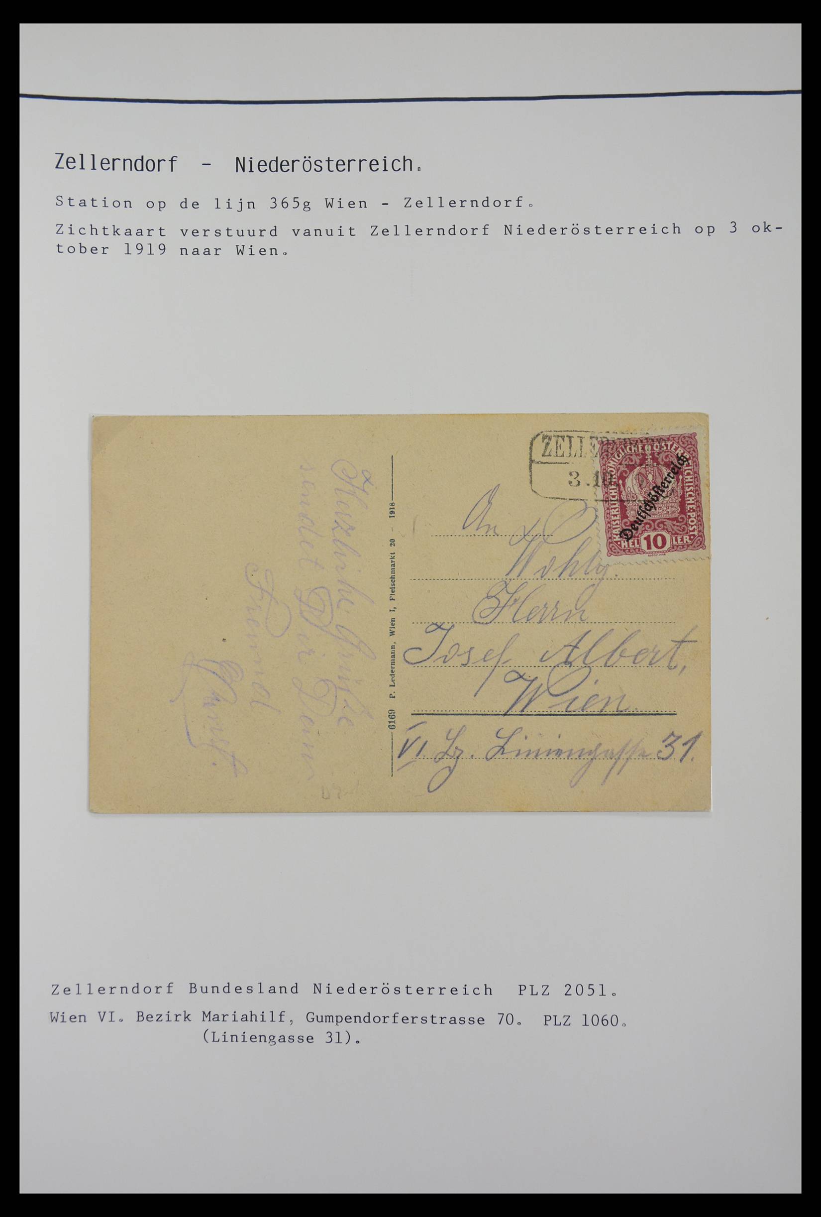 27524 1047 - 27524 Austria railroad post and station cancels.