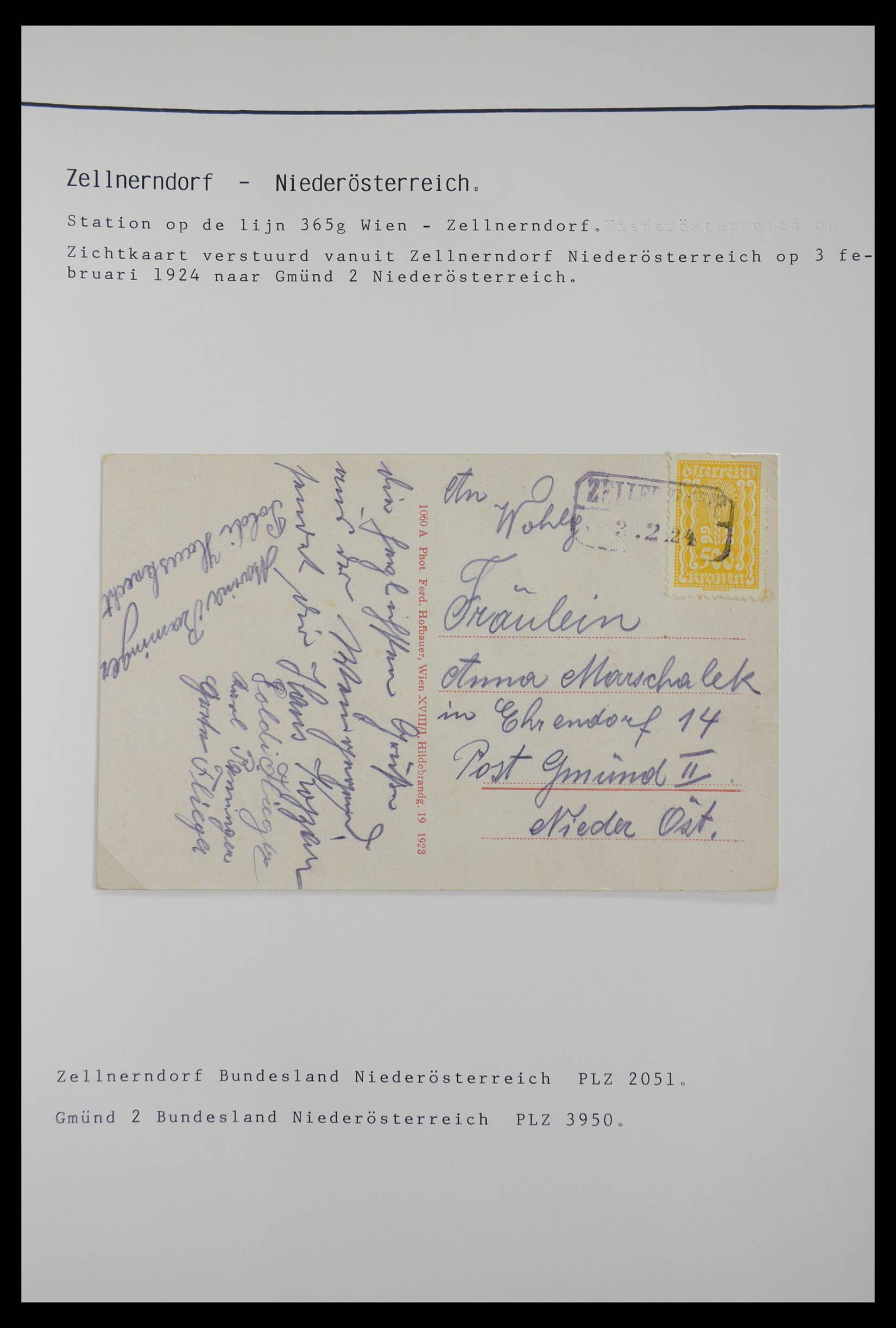 27524 1048 - 27524 Austria railroad post and station cancels.