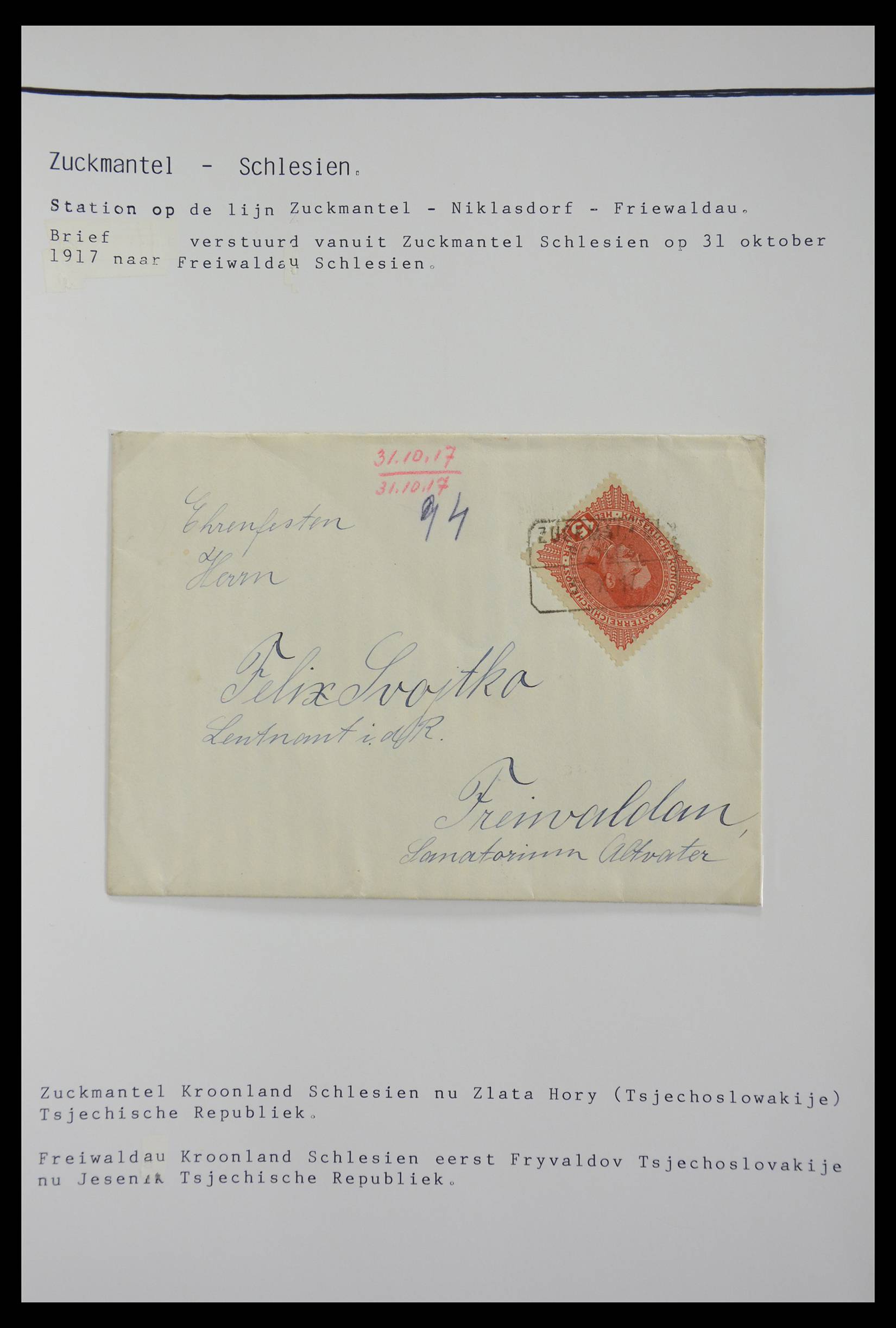 27524 1051 - 27524 Austria railroad post and station cancels.