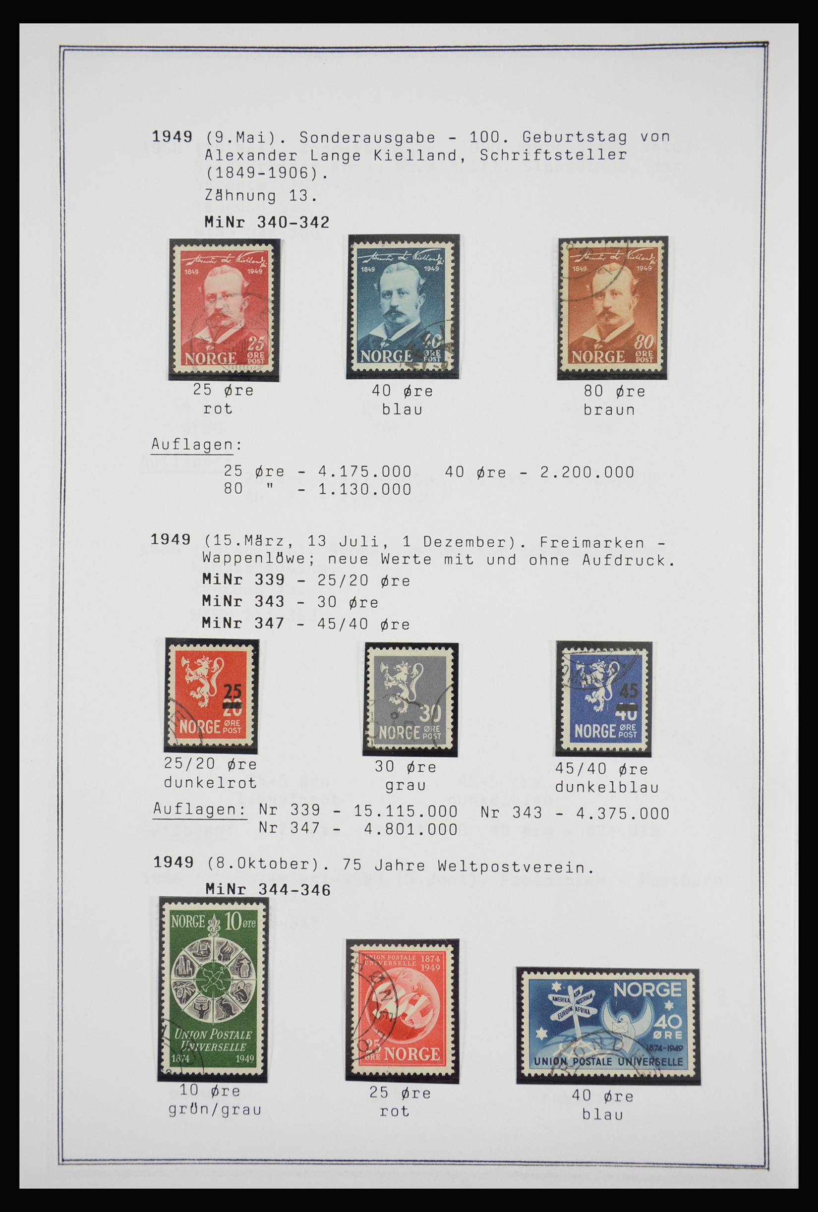 27925 200 - 27925 Scandinavië 1855-1957.