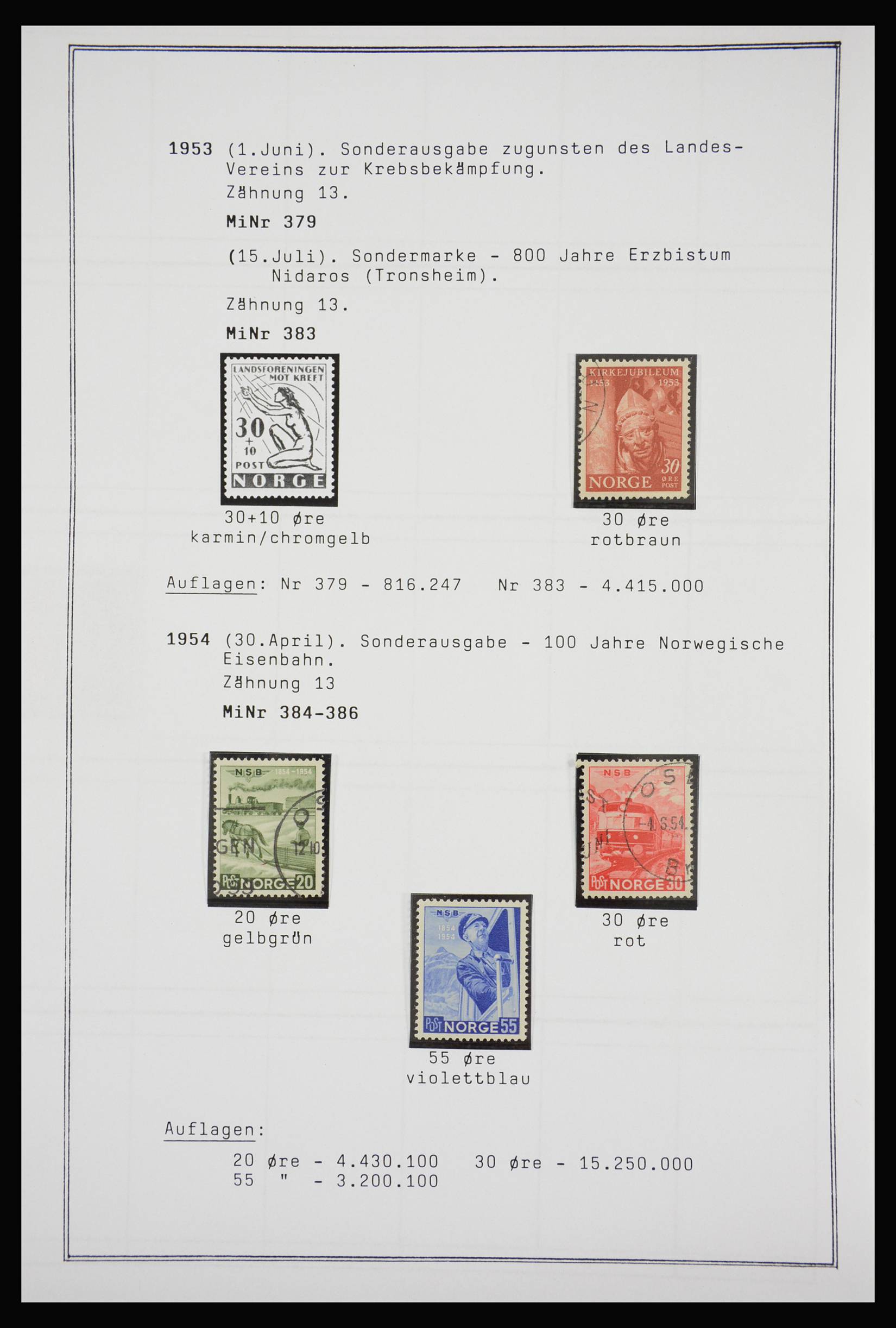 27925 211 - 27925 Scandinavia 1855-1957.