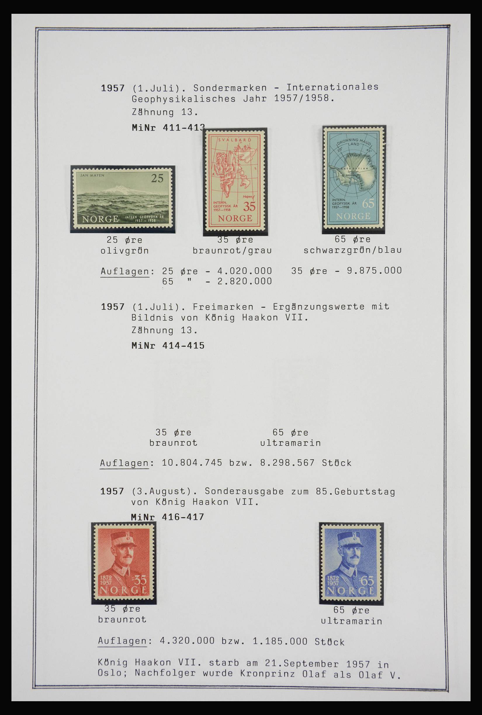 27925 221 - 27925 Scandinavia 1855-1957.