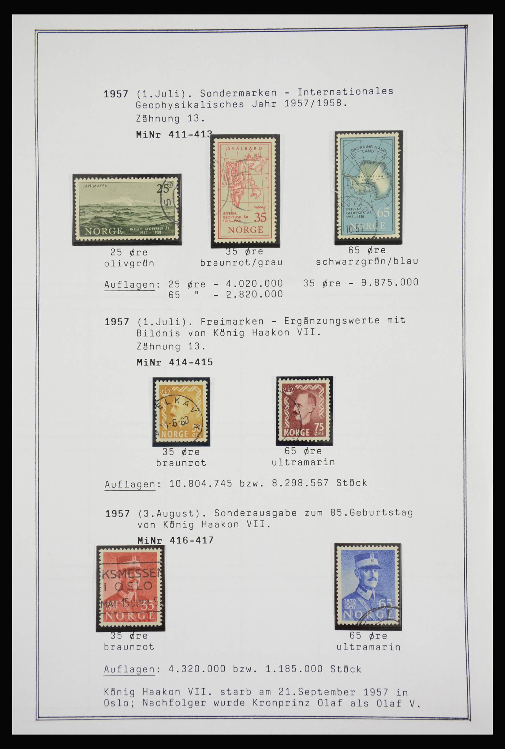 27925 222 - 27925 Scandinavia 1855-1957.