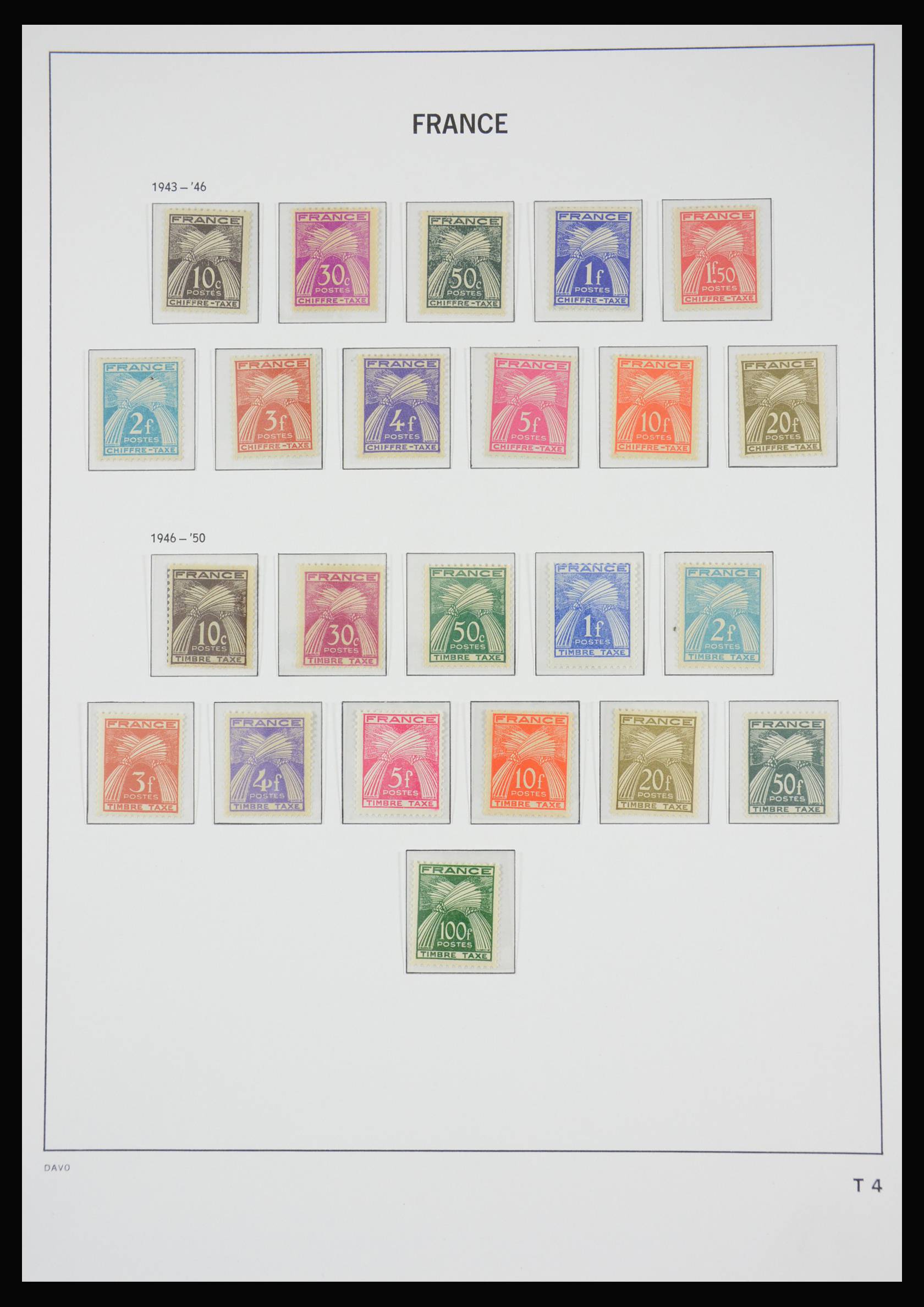 27971 008 - 27971 France postage dues 1859-1946.