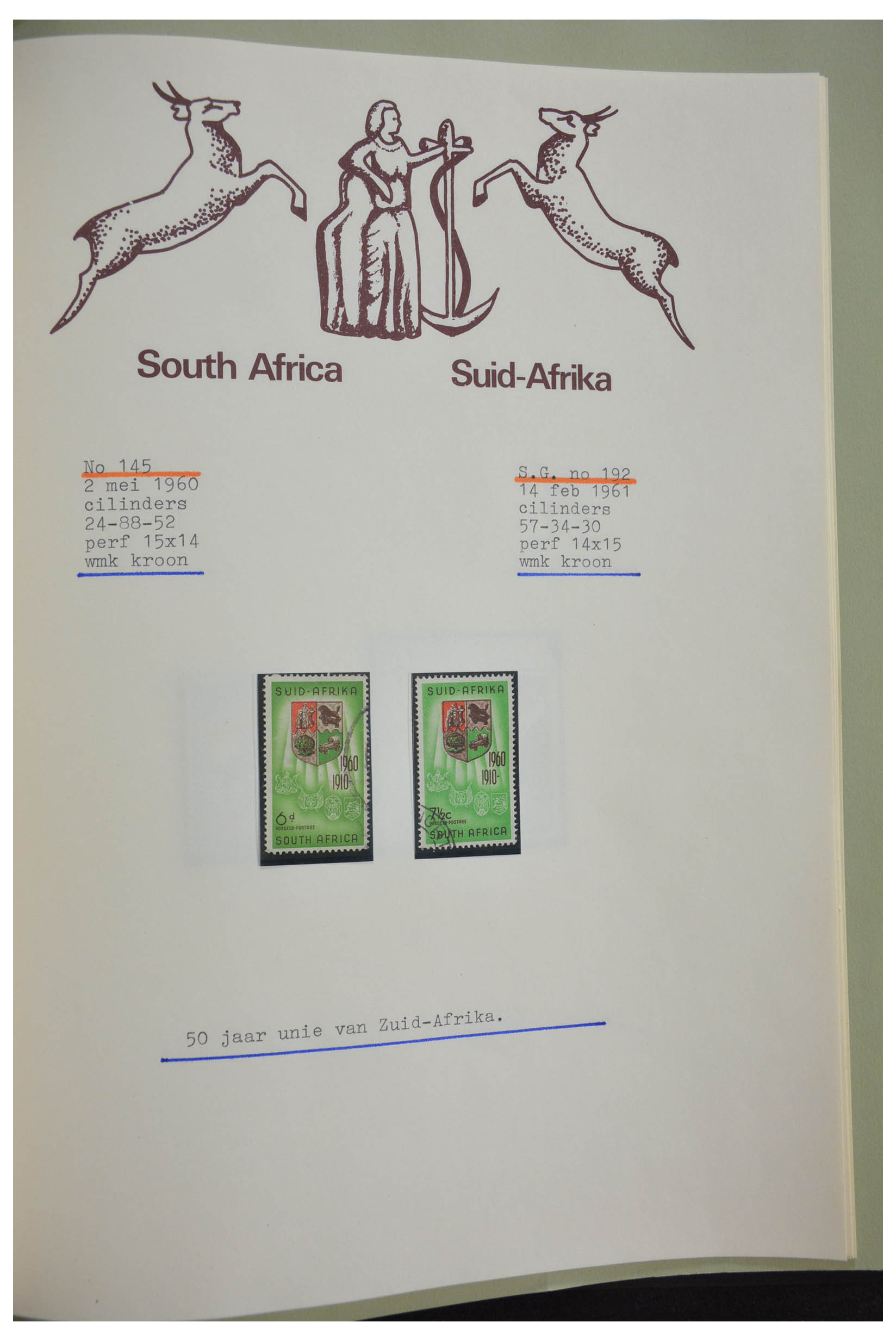28303 291 - 28303 Zuid Afrika 1910-2003.